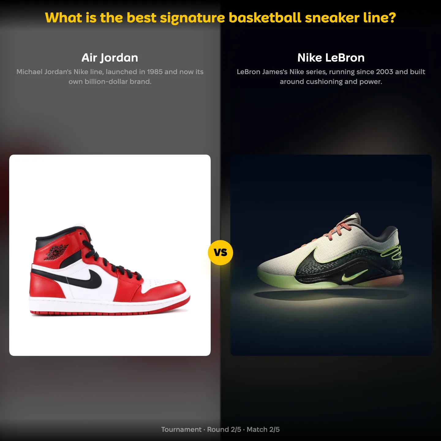 The best signature basketball sneaker line ranked, Air Jordan against Nike LeBron