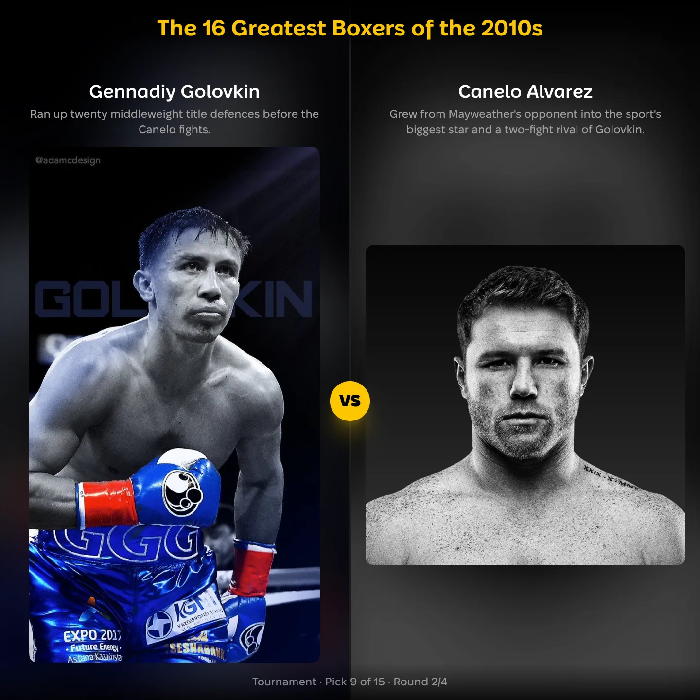 The 16 greatest boxers of the 2010s ranked, with Gennadiy Golovkin against Canelo Álvarez