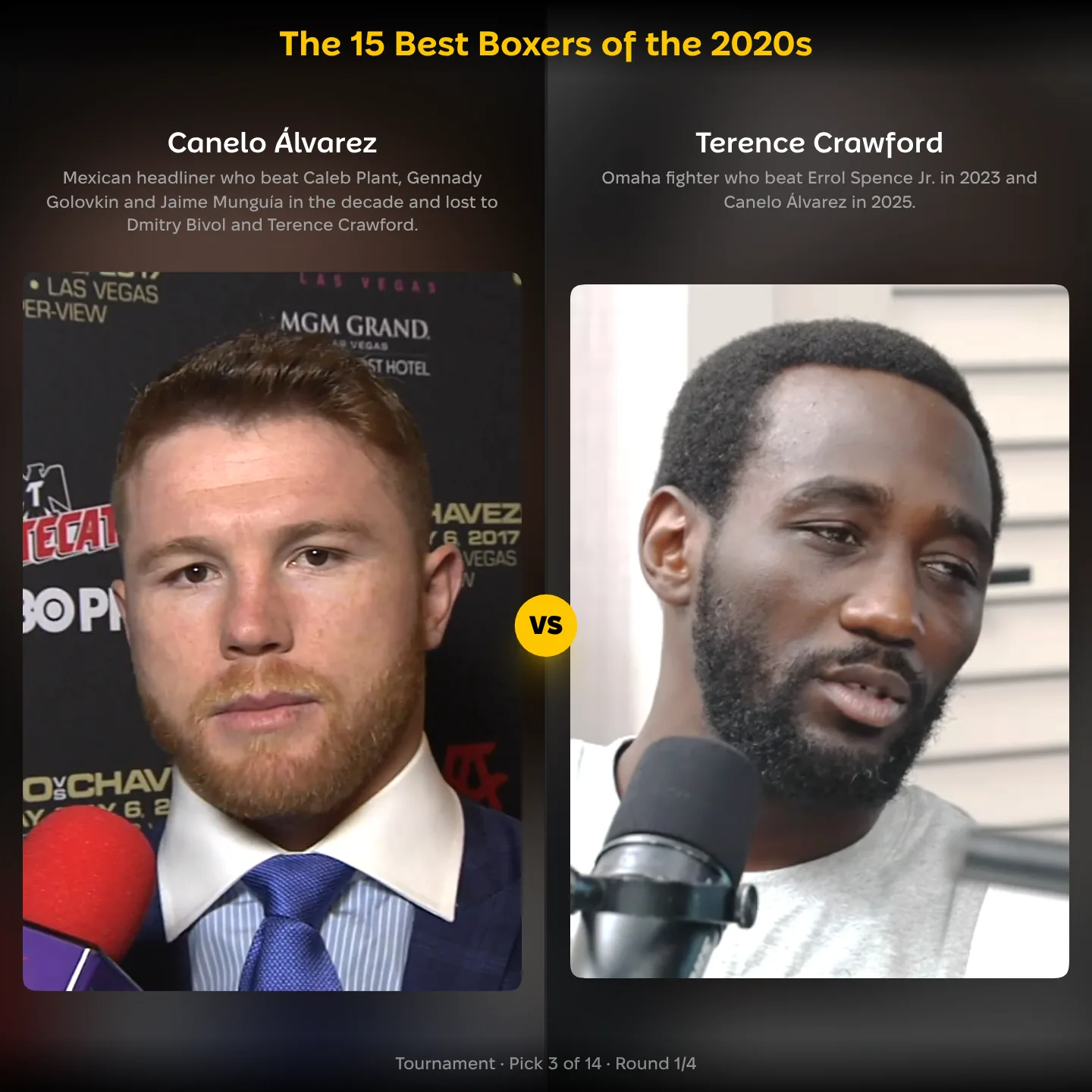 The 15 best boxers of the 2020s ranked, with Canelo Álvarez against Terence Crawford