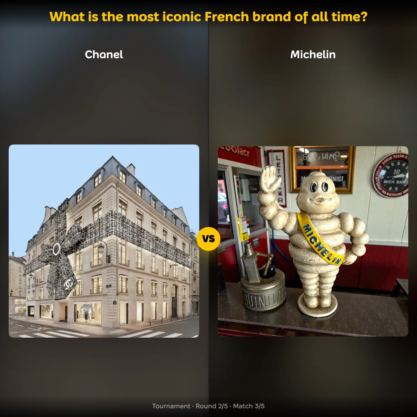 Chanel against Michelin in the ranking of the most iconic French brand of all time