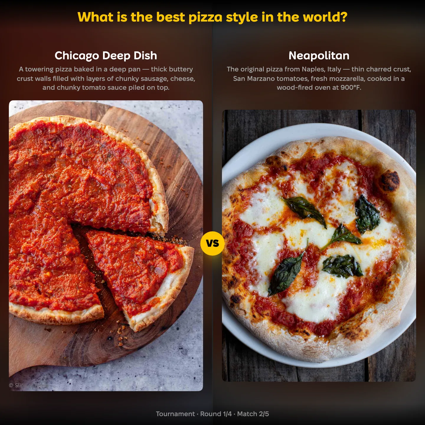 The best pizza style in the world, ranked — Chicago Deep Dish against Neapolitan