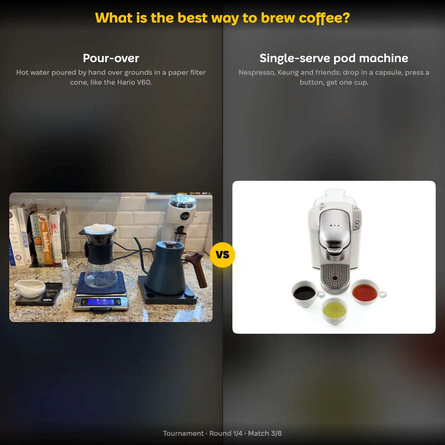 The best way to brew coffee ranked: pour-over vs single-serve pod machine