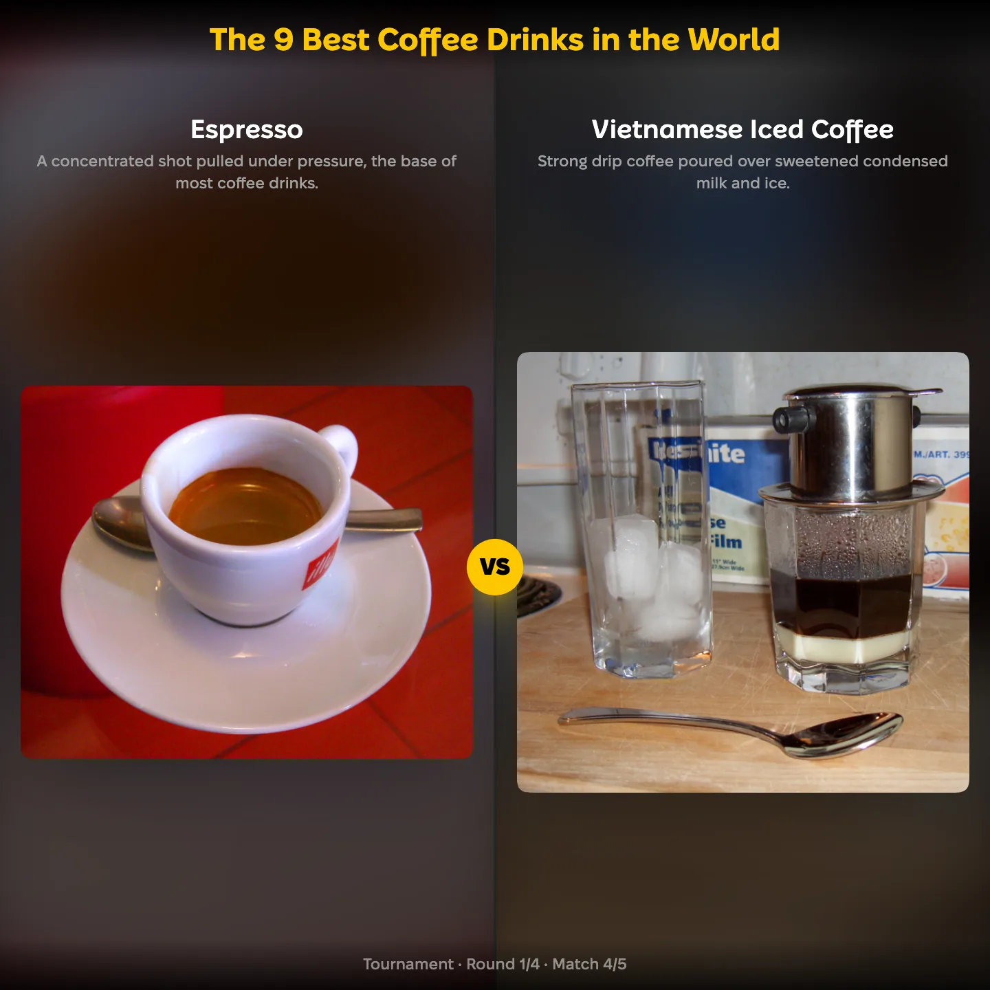The 9 best coffee drinks in the world ranked: espresso vs Vietnamese iced coffee