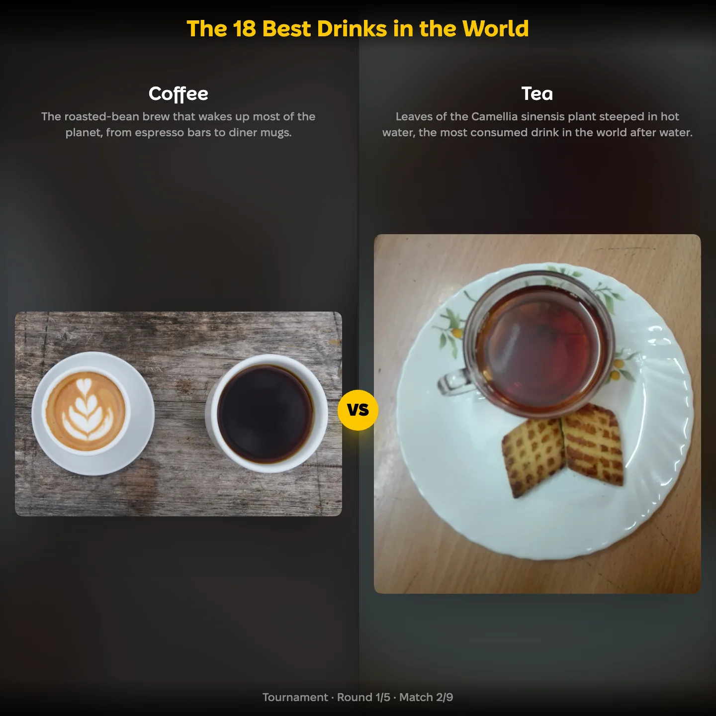The 18 best drinks in the world ranked: coffee vs tea