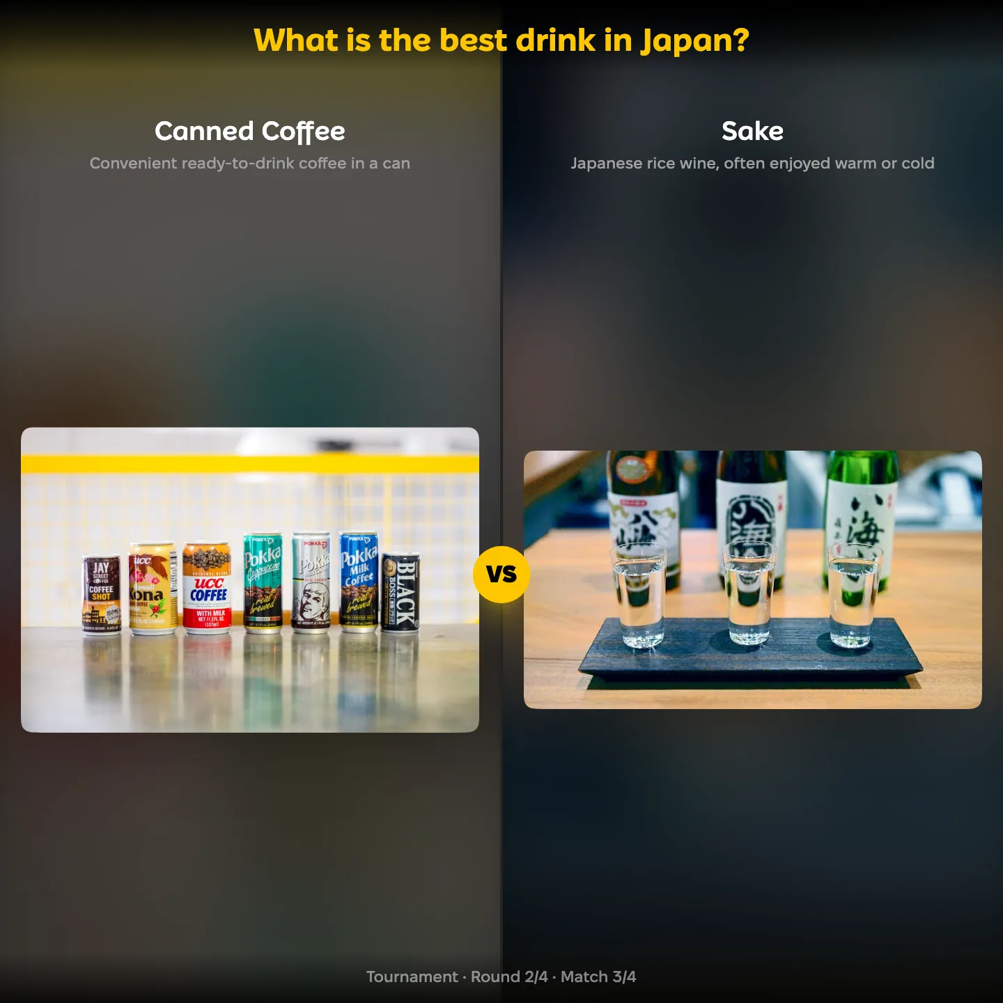 The best drink in Japan ranked: canned coffee vs sake