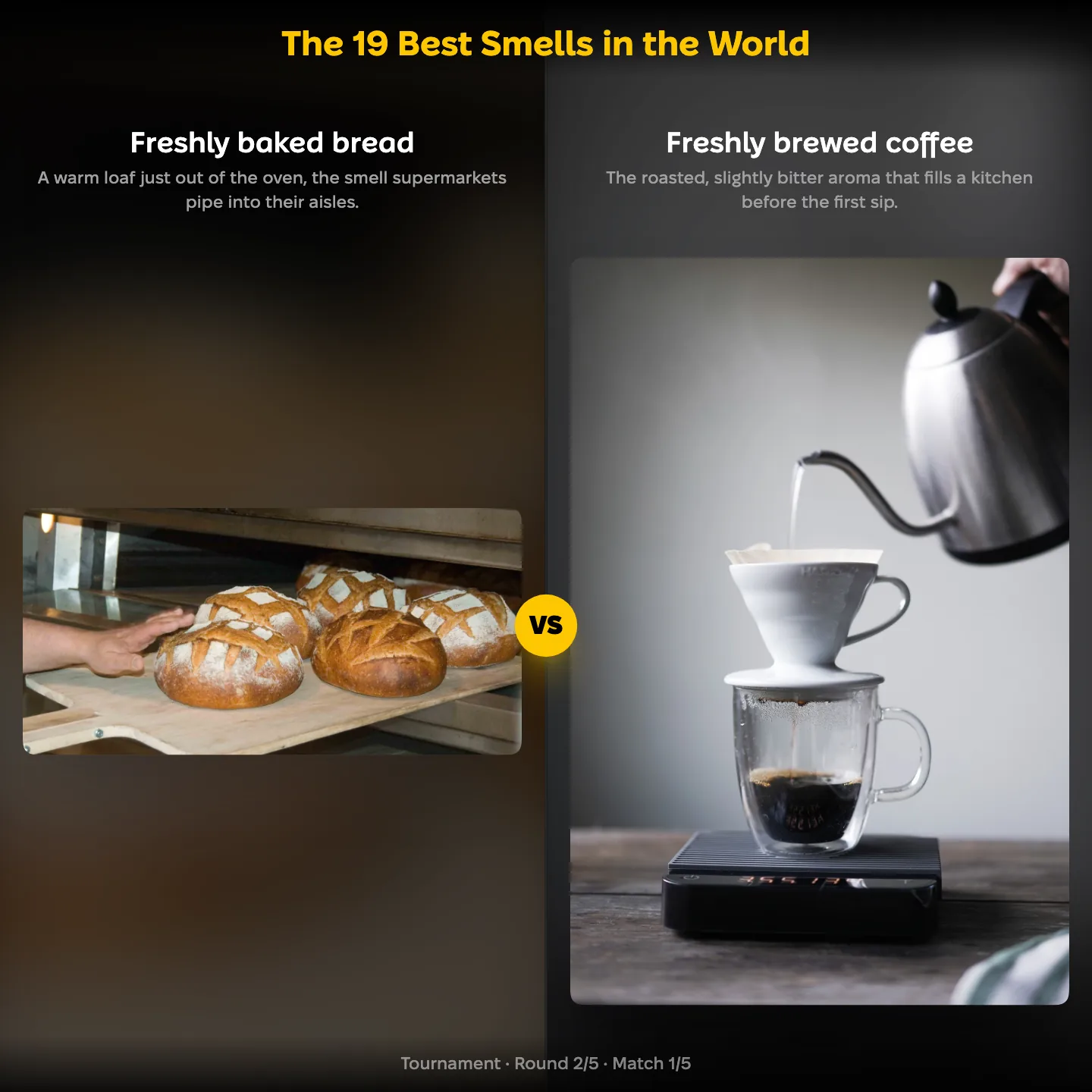 The 19 best smells in the world ranked: freshly baked bread vs freshly brewed coffee