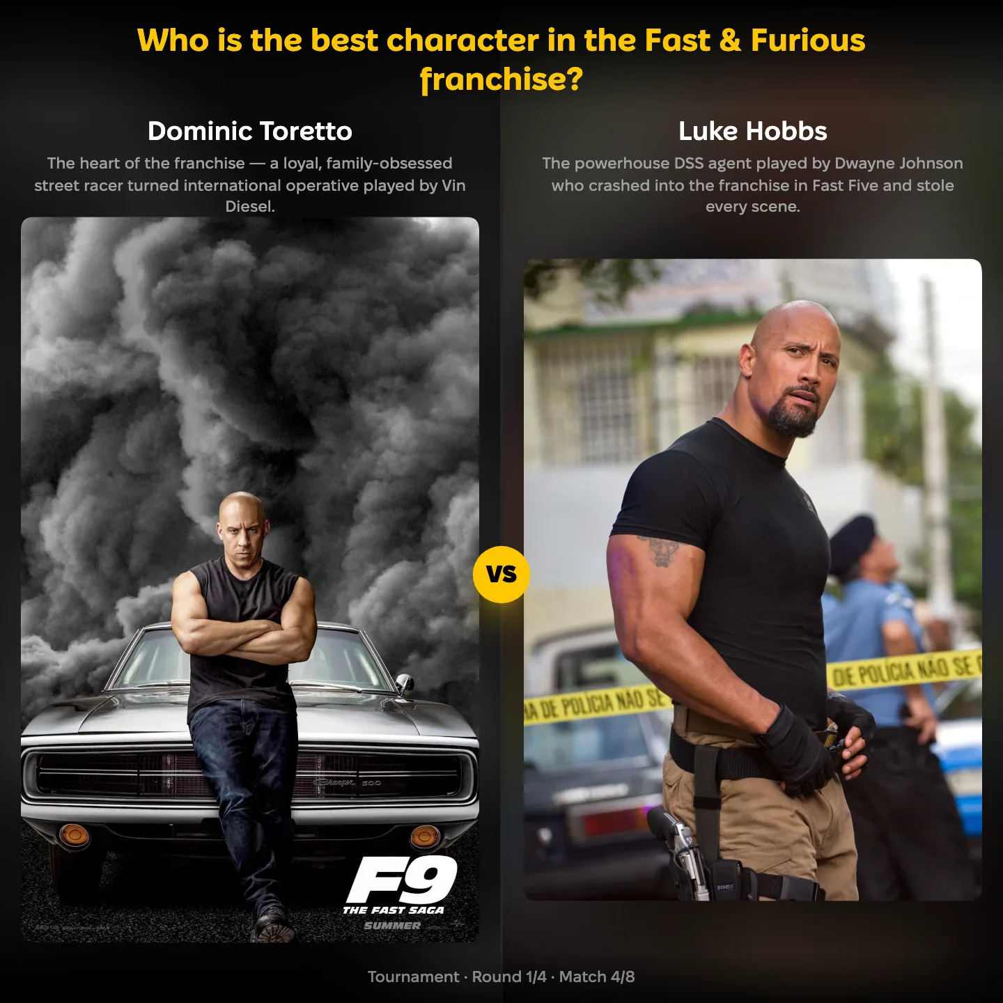 The best Fast & Furious characters ranked, including Luke Hobbs