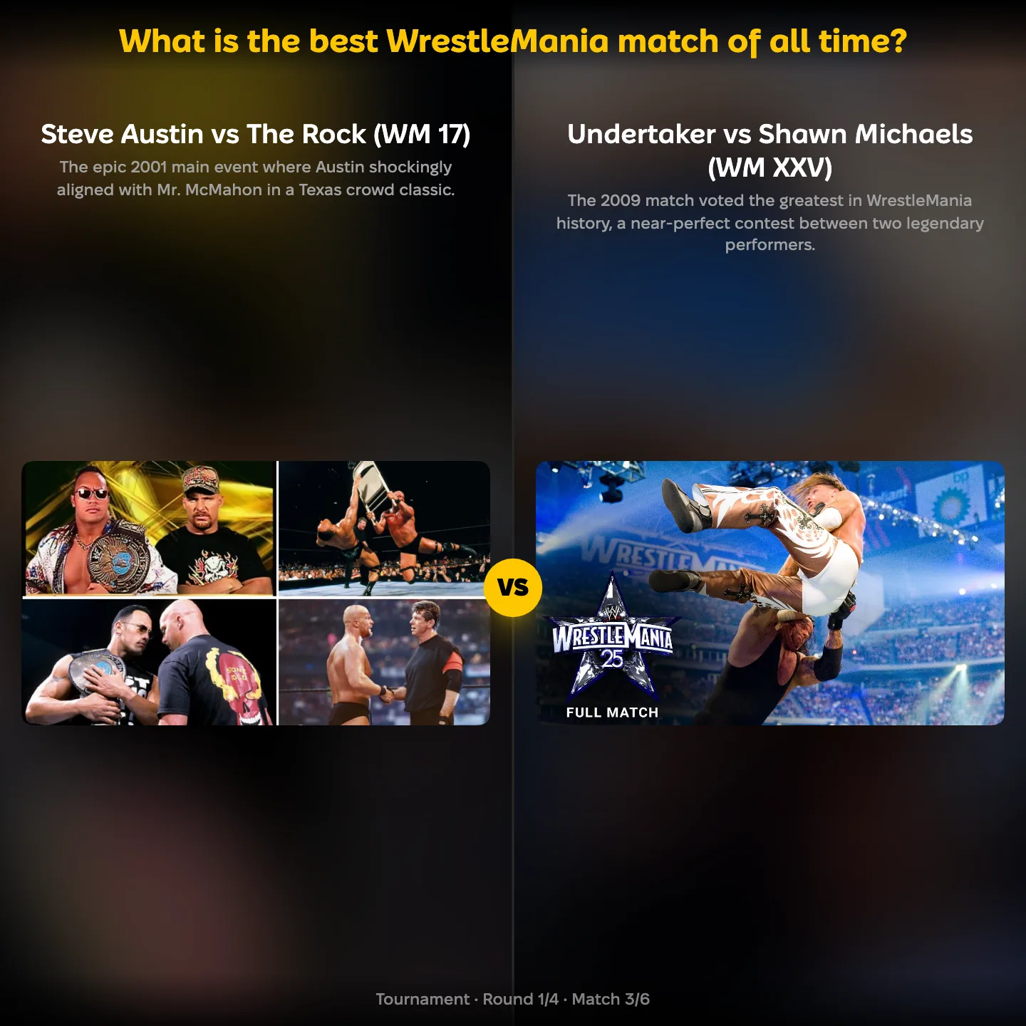 The best WrestleMania matches of all time ranked, including Austin vs The Rock