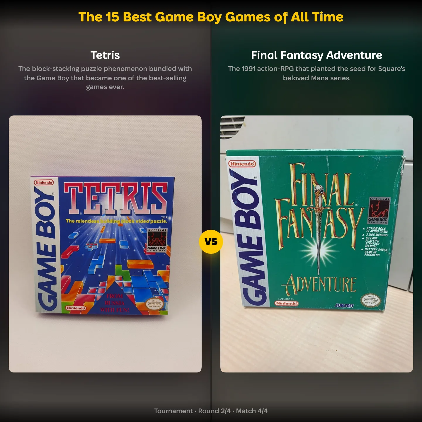 The 15 best Game Boy games of all time ranked, with Tetris against Final Fantasy Adventure