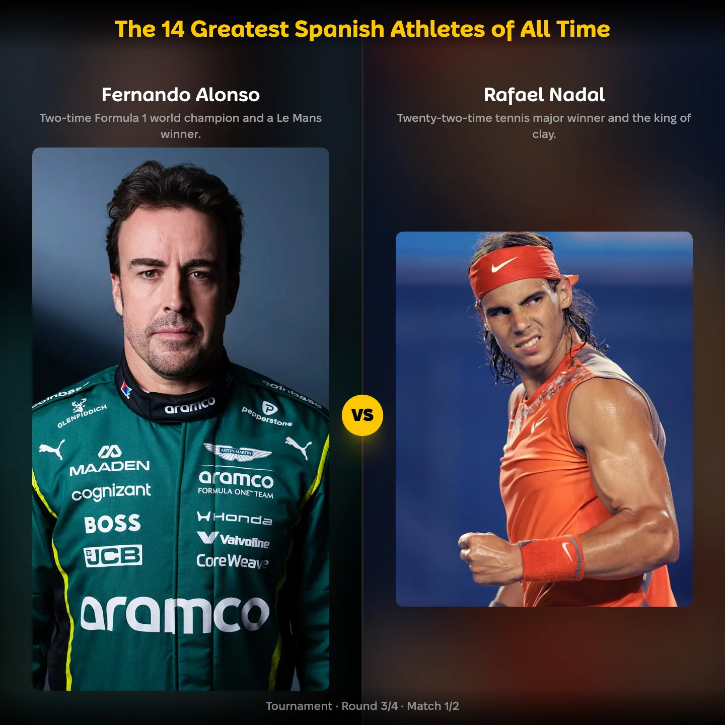 The greatest Spanish athletes of all time ranked, including Fernando Alonso