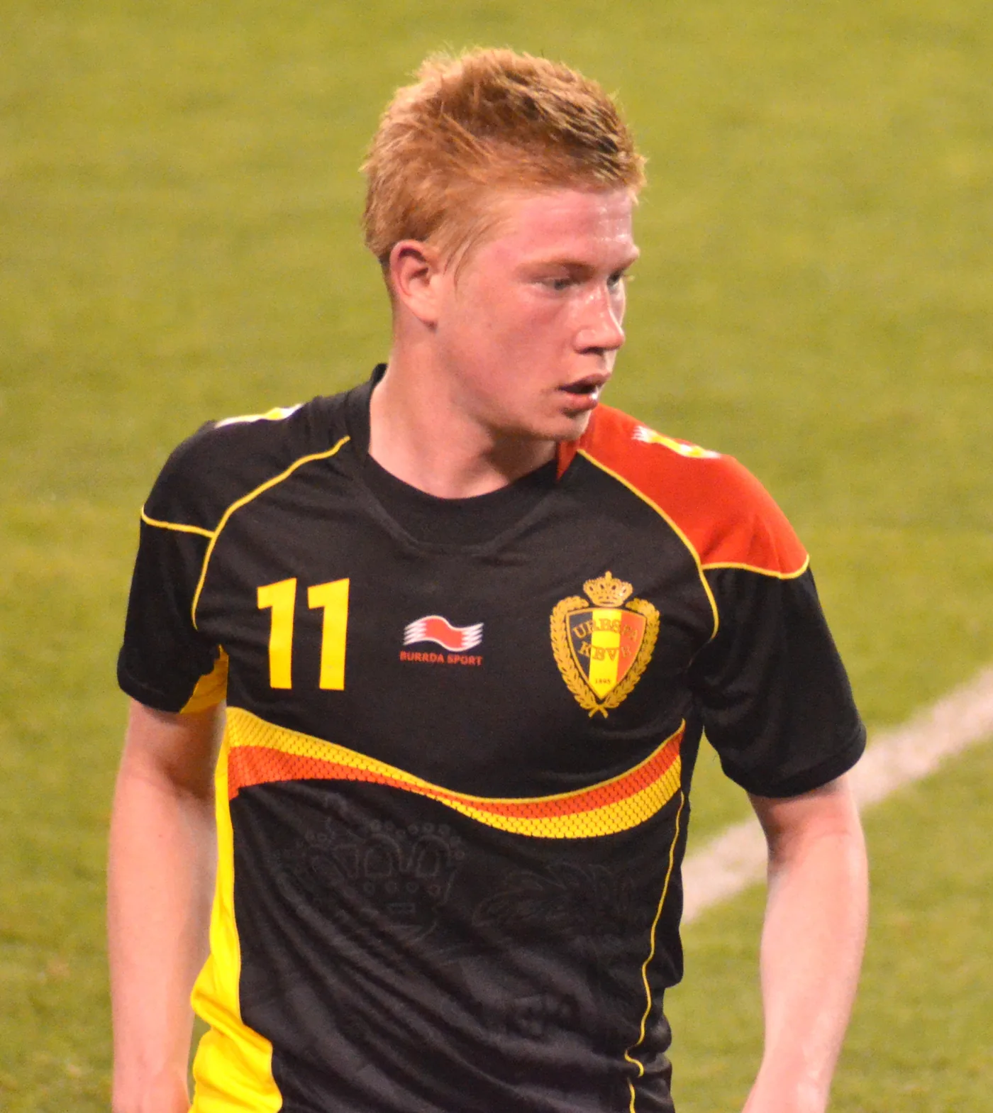 Kevin De Bruyne in a Belgium shirt