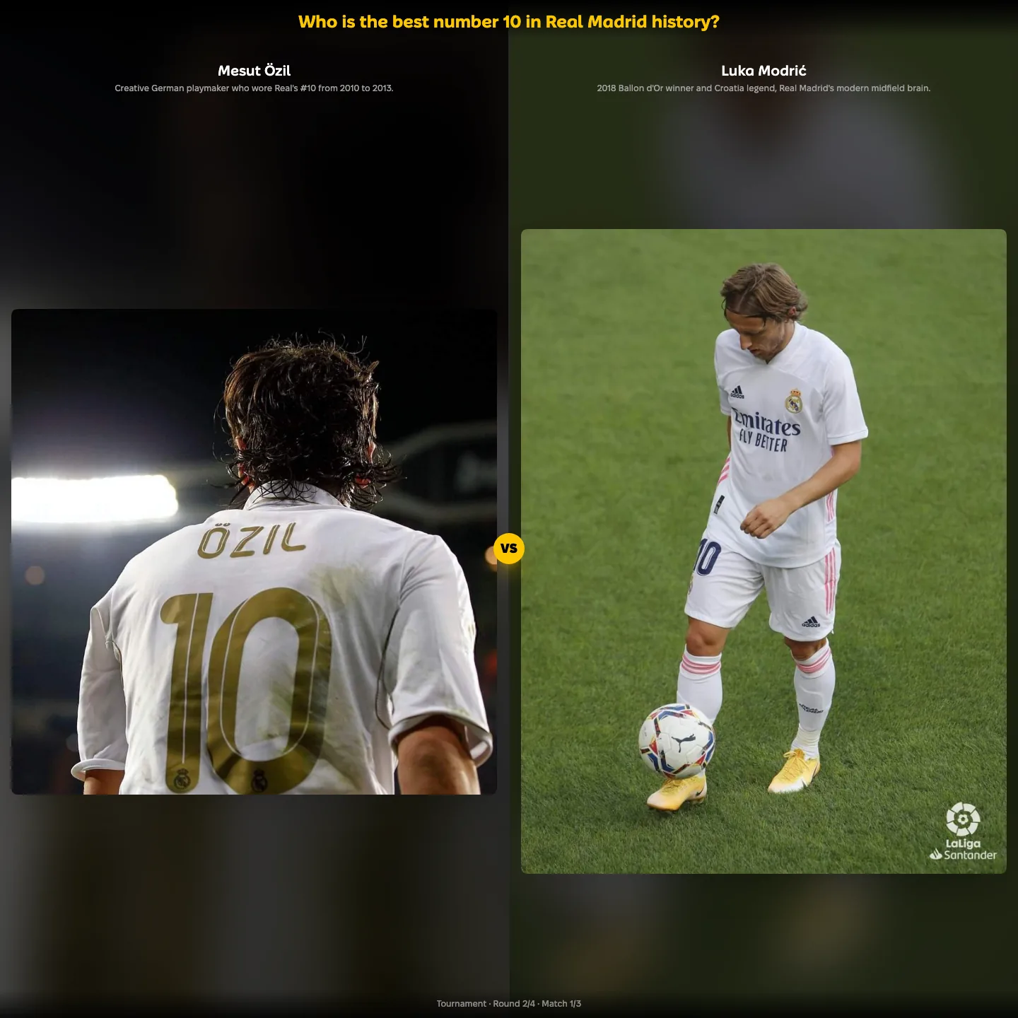 The best number 10s in Real Madrid history ranked — Mesut Özil against Luka Modrić