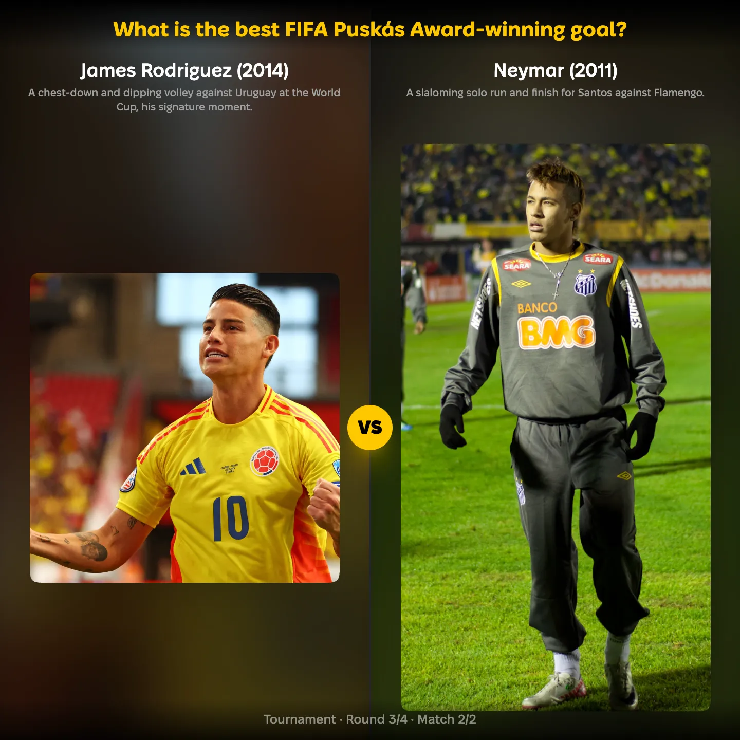 The best FIFA Puskás Award goals ranked, including James Rodríguez's