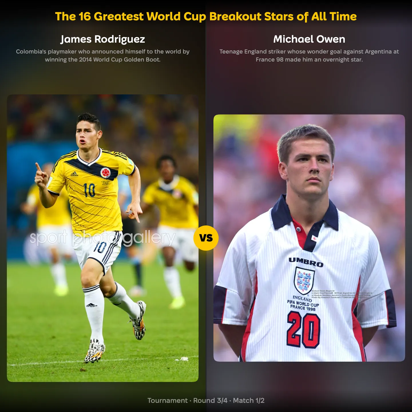 The greatest World Cup breakout stars ranked, including James Rodríguez