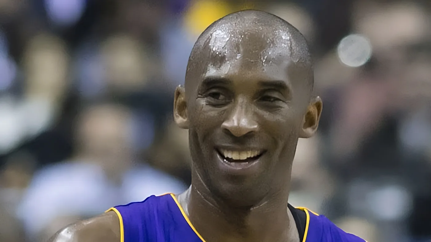Kobe Bryant in the Los Angeles Lakers No. 24 jersey