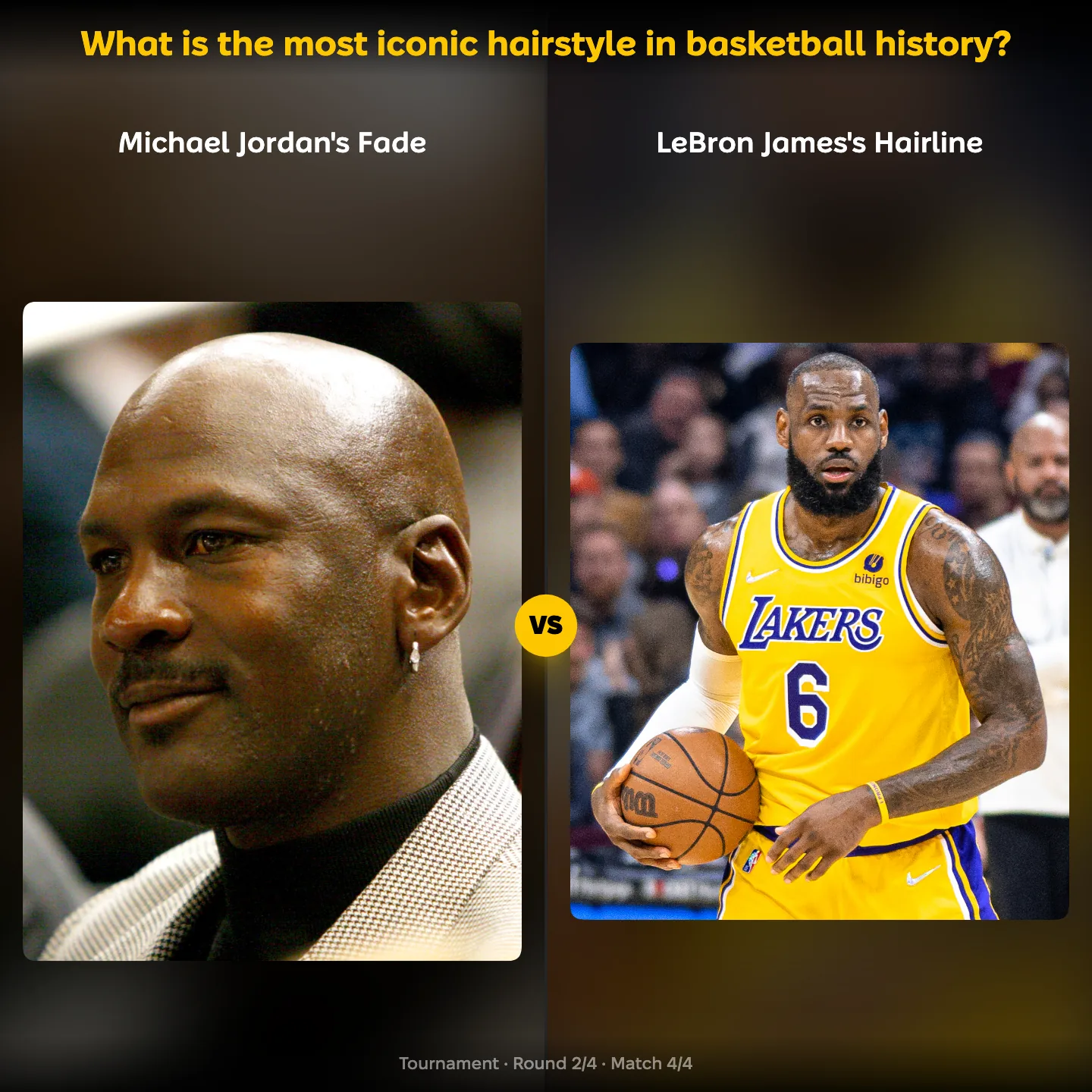 The most iconic hairstyle in basketball history ranked, with Michael Jordan's fade against LeBron James's hairline