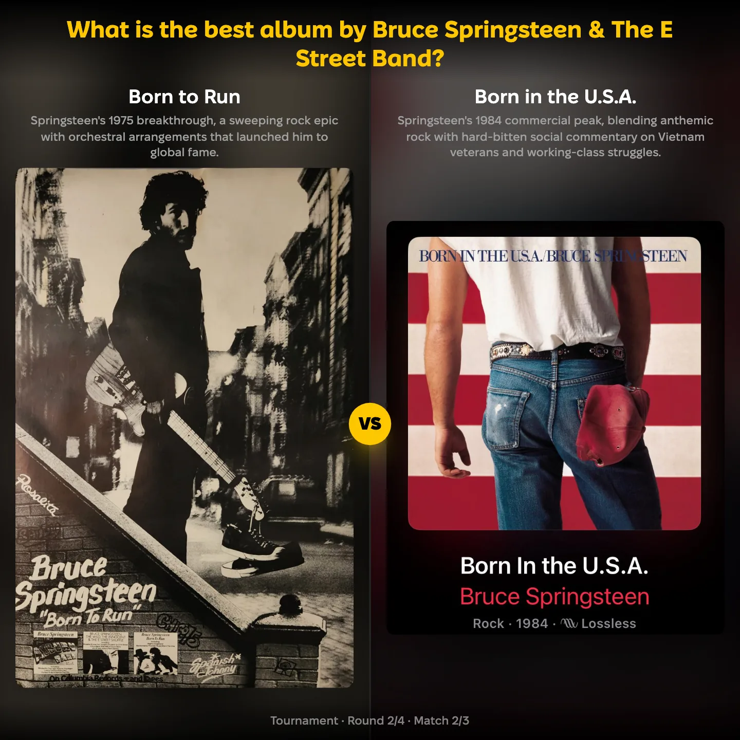 The best Bruce Springsteen and E Street Band albums ranked, Born to Run against Born in the U.S.A.