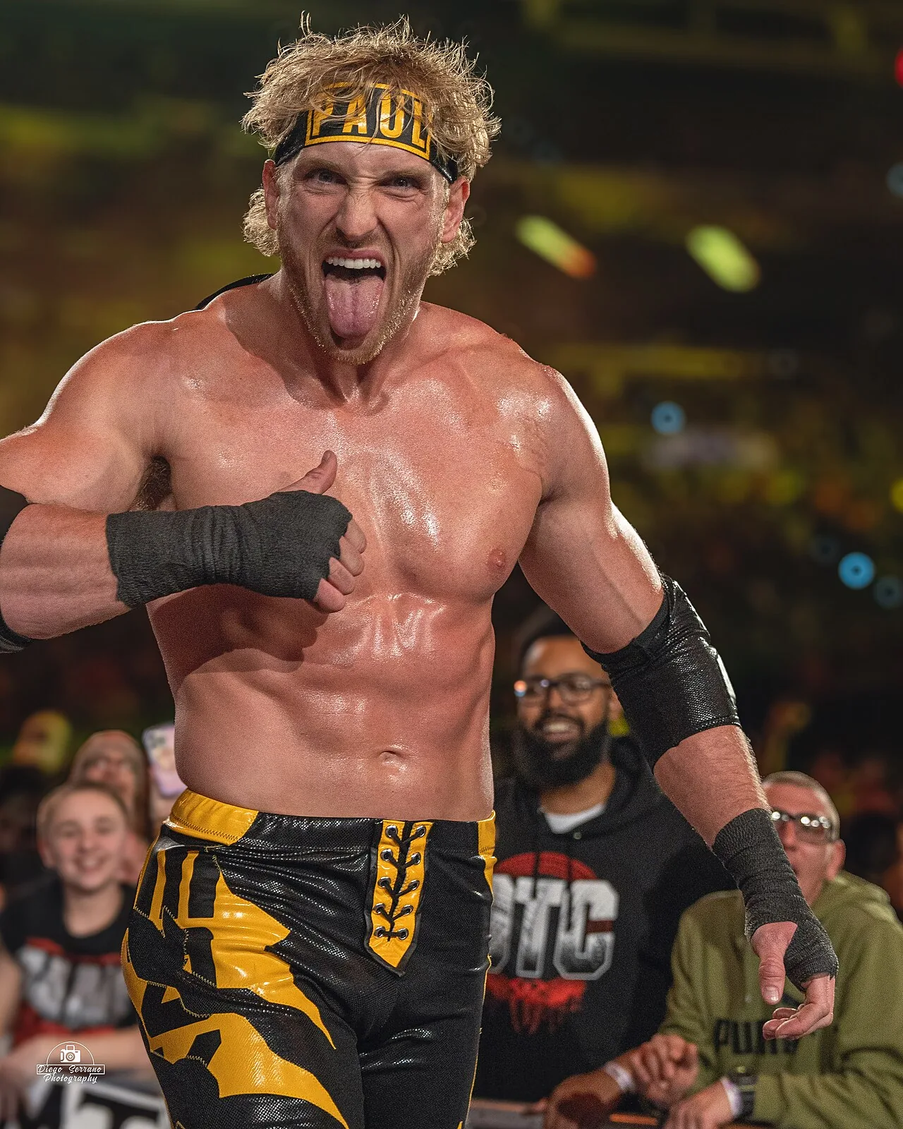 Logan Paul at the WWE Royal Rumble in 2025