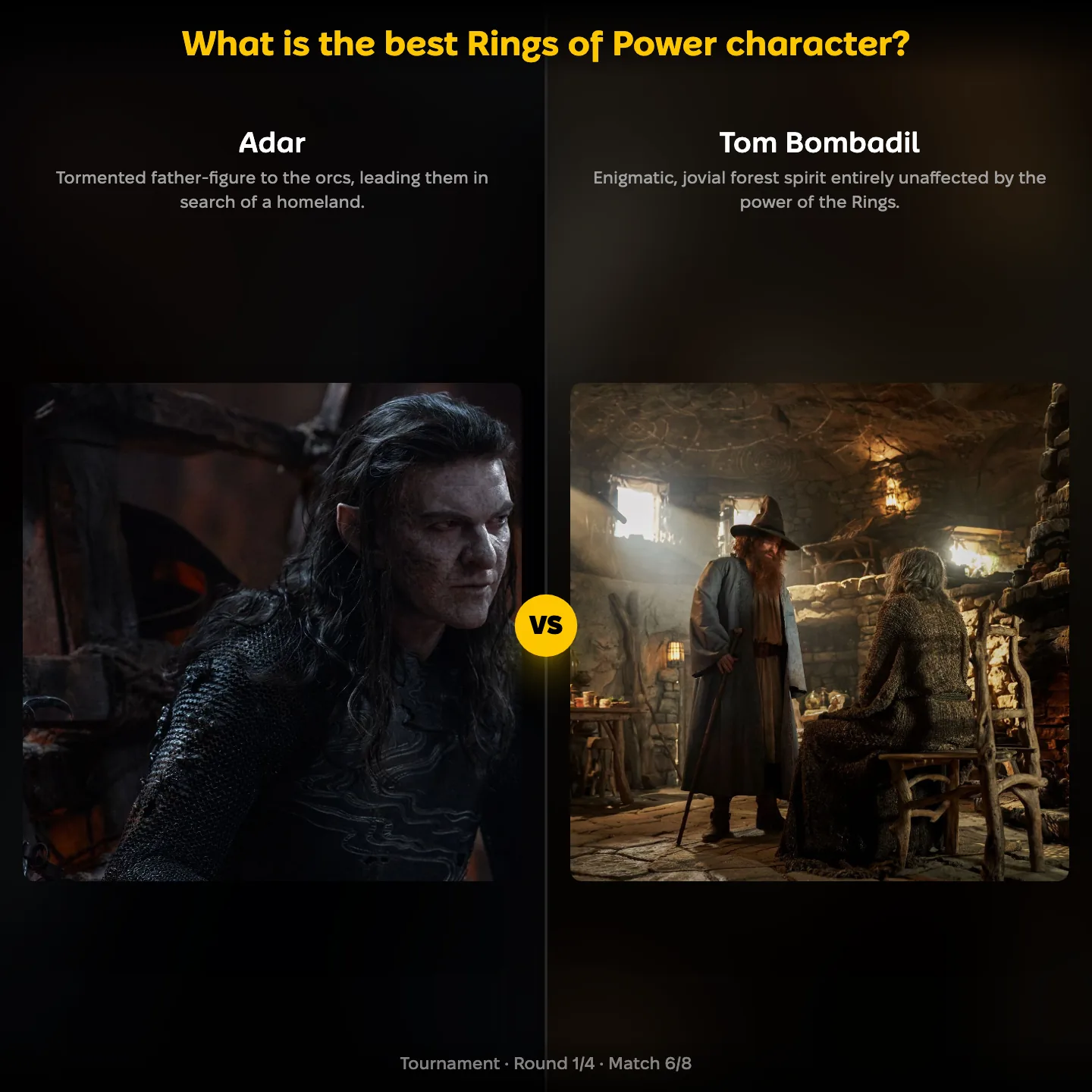 Best Rings of Power character ranked, with Adar against Tom Bombadil