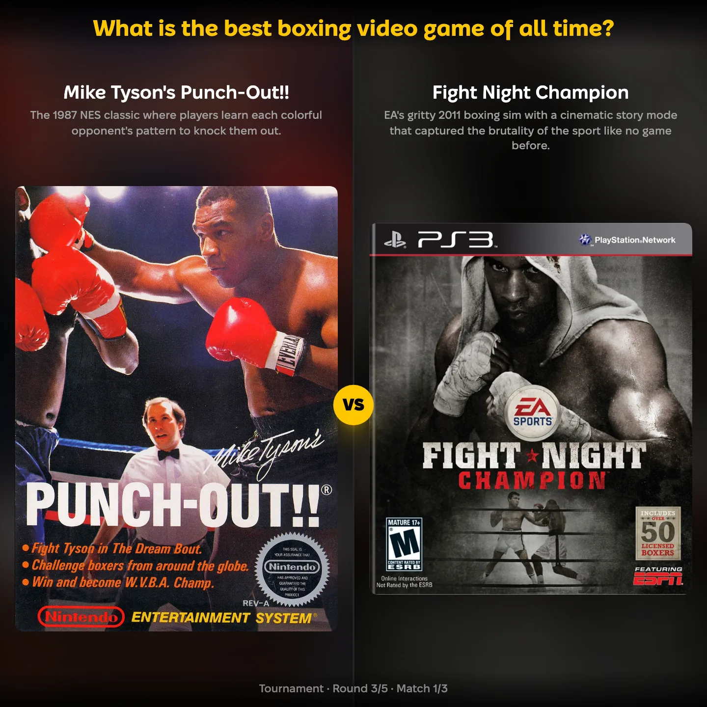 The best boxing video game of all time ranked, with Mike Tyson's Punch-Out facing Fight Night Champion