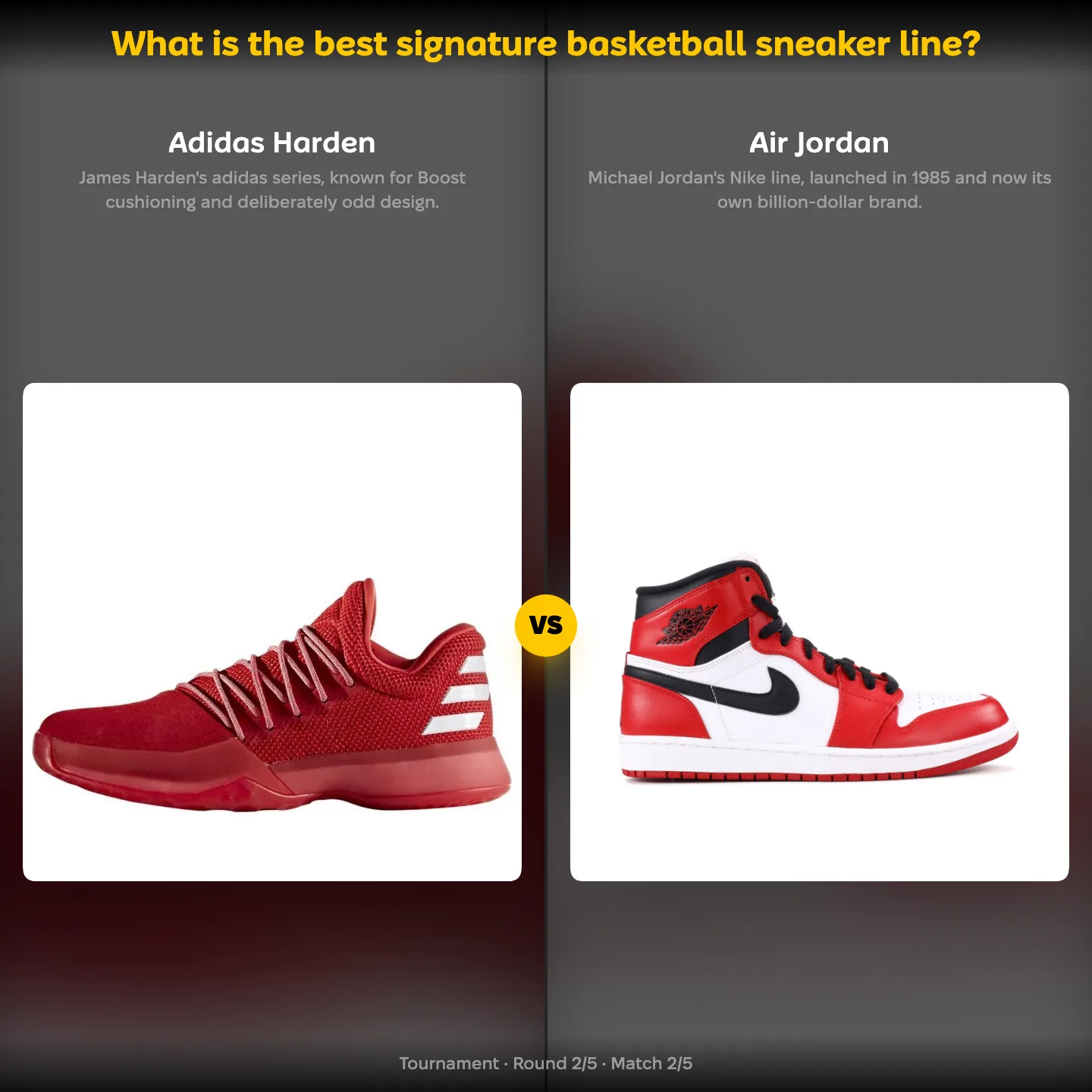 The best signature basketball sneaker line ranked, Adidas Harden against Air Jordan