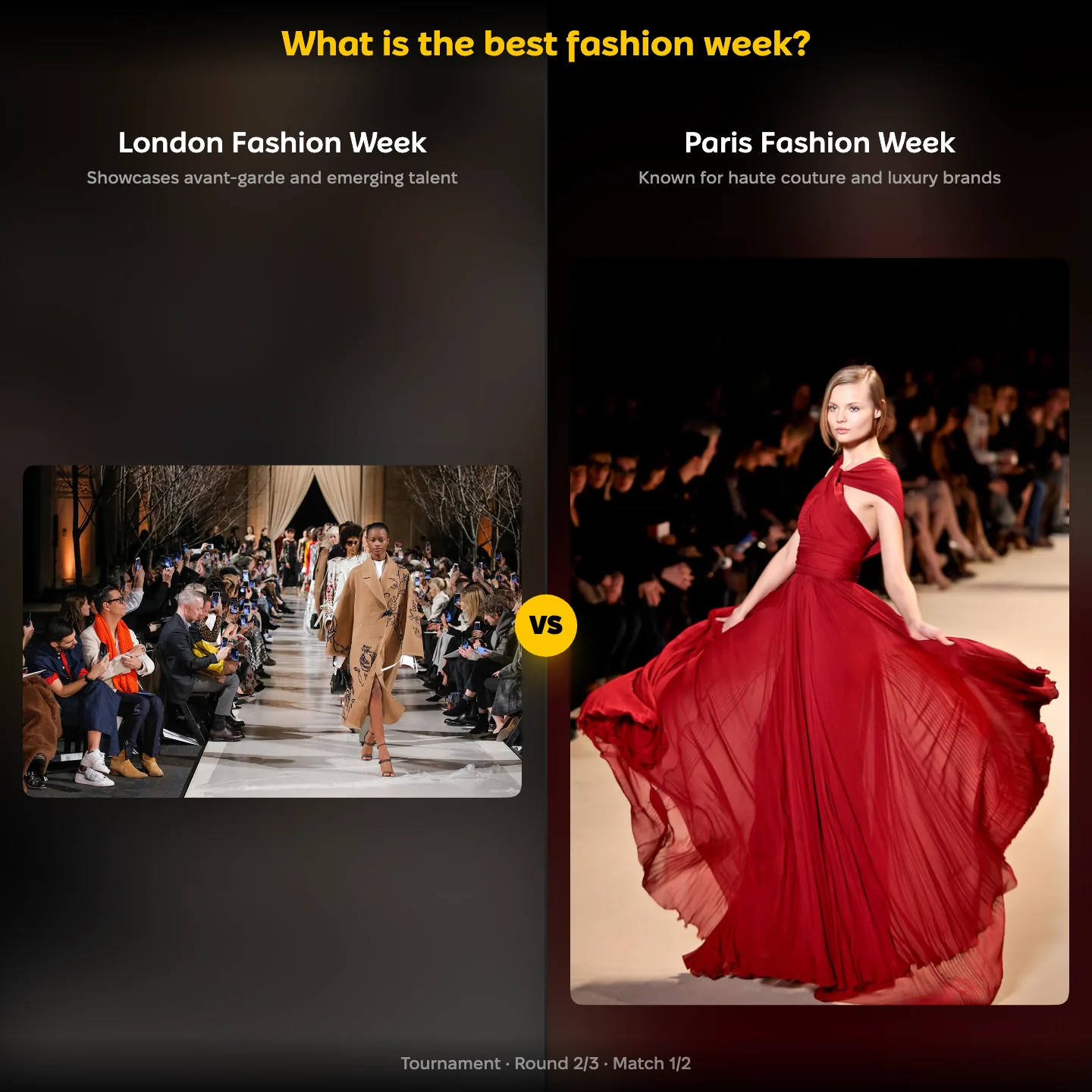 London Fashion Week against Paris Fashion Week in the best fashion week ranking