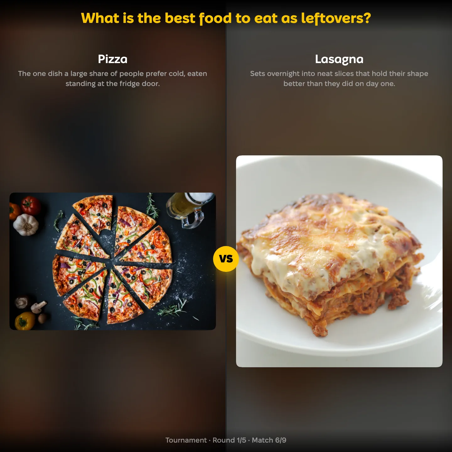The best food to eat as leftovers ranked, pizza against lasagna