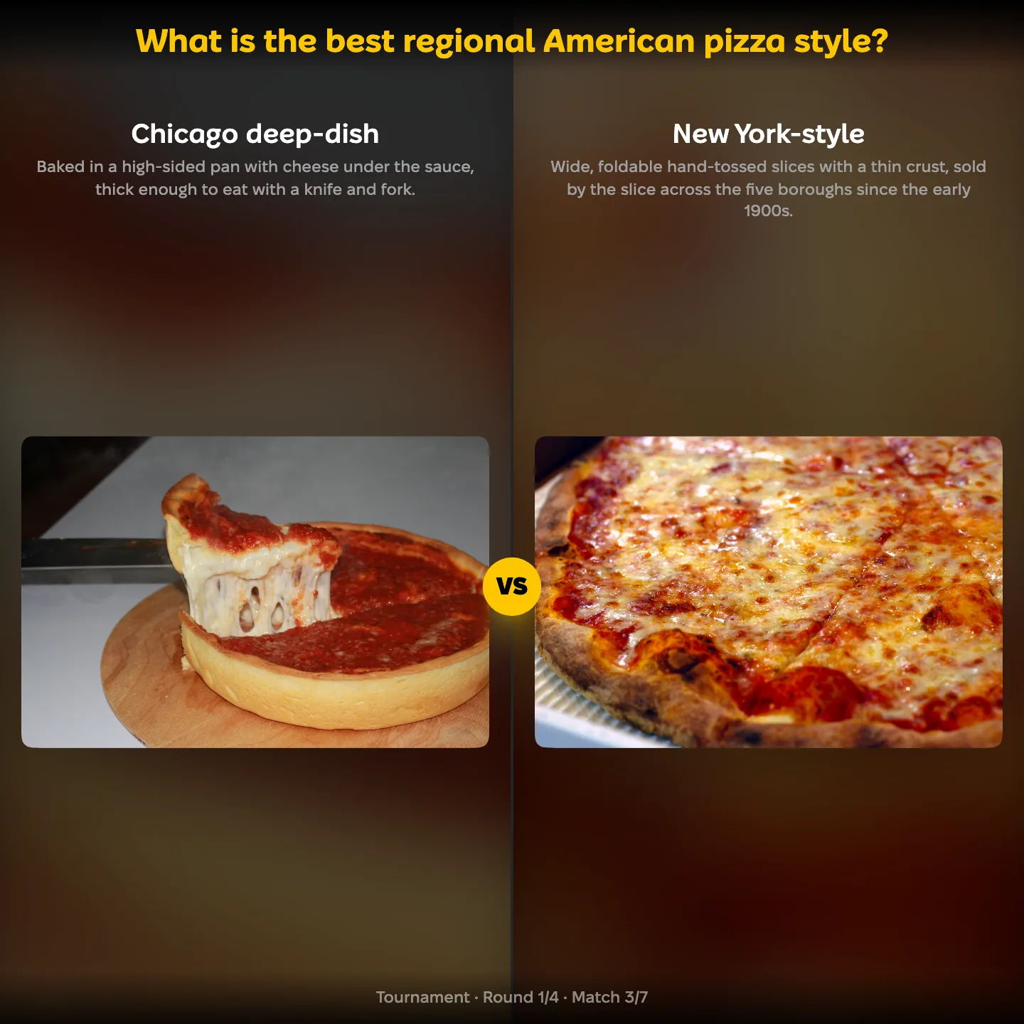 The best regional American pizza style ranked, Chicago deep-dish against New York-style