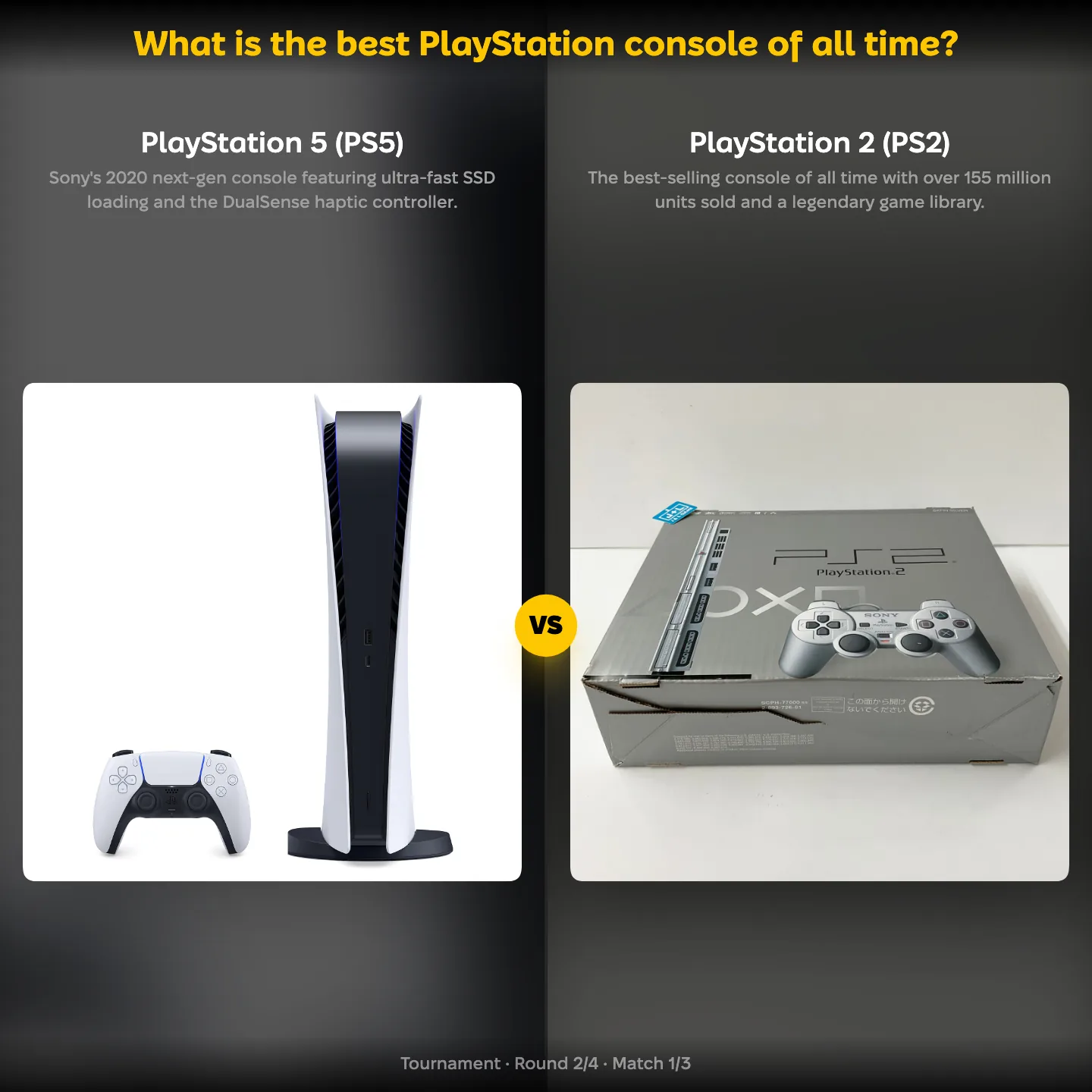 The best PlayStation console of all time ranked, with the PlayStation 5 against the PlayStation 2