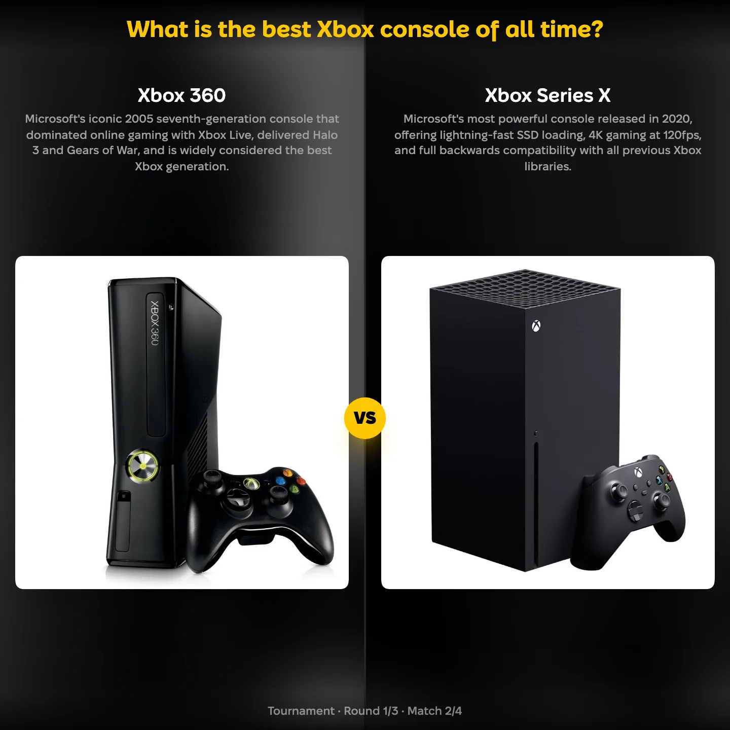 The best Xbox console of all time ranked, with the Xbox 360 against the Xbox Series X
