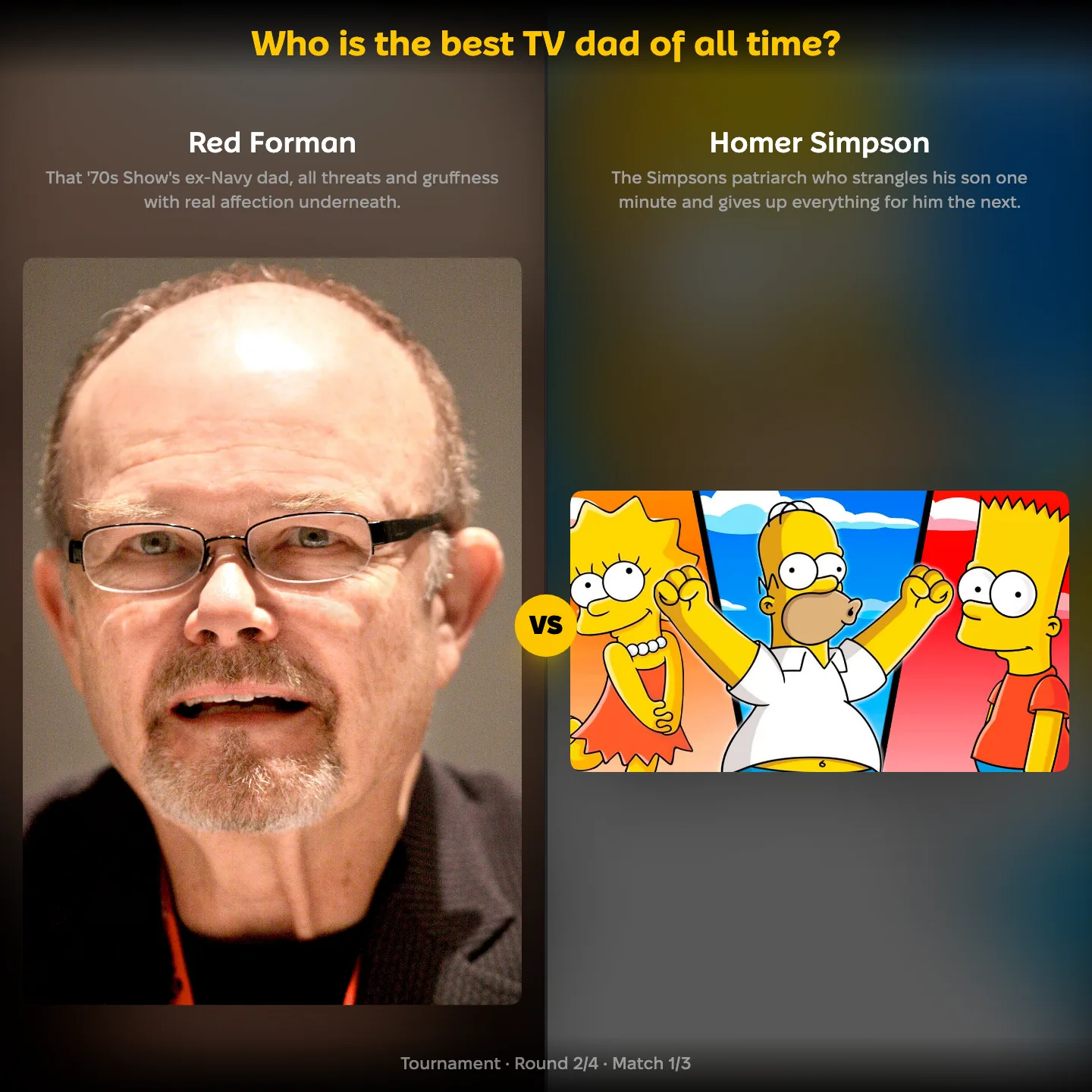 The best TV dad of all time ranking: Red Forman vs Homer Simpson, with Peter Griffin also on the list
