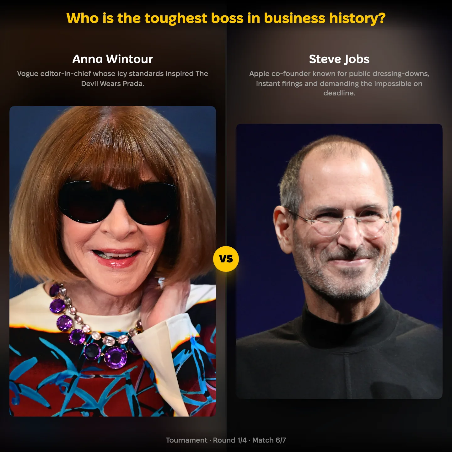 The toughest boss in business history ranked: Anna Wintour vs Steve Jobs