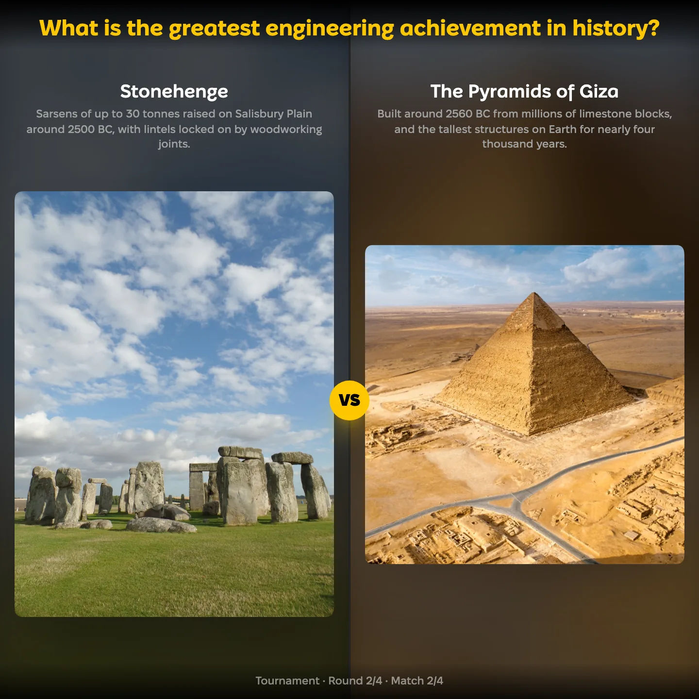 The greatest engineering achievements in history ranked: Stonehenge vs the Pyramids of Giza