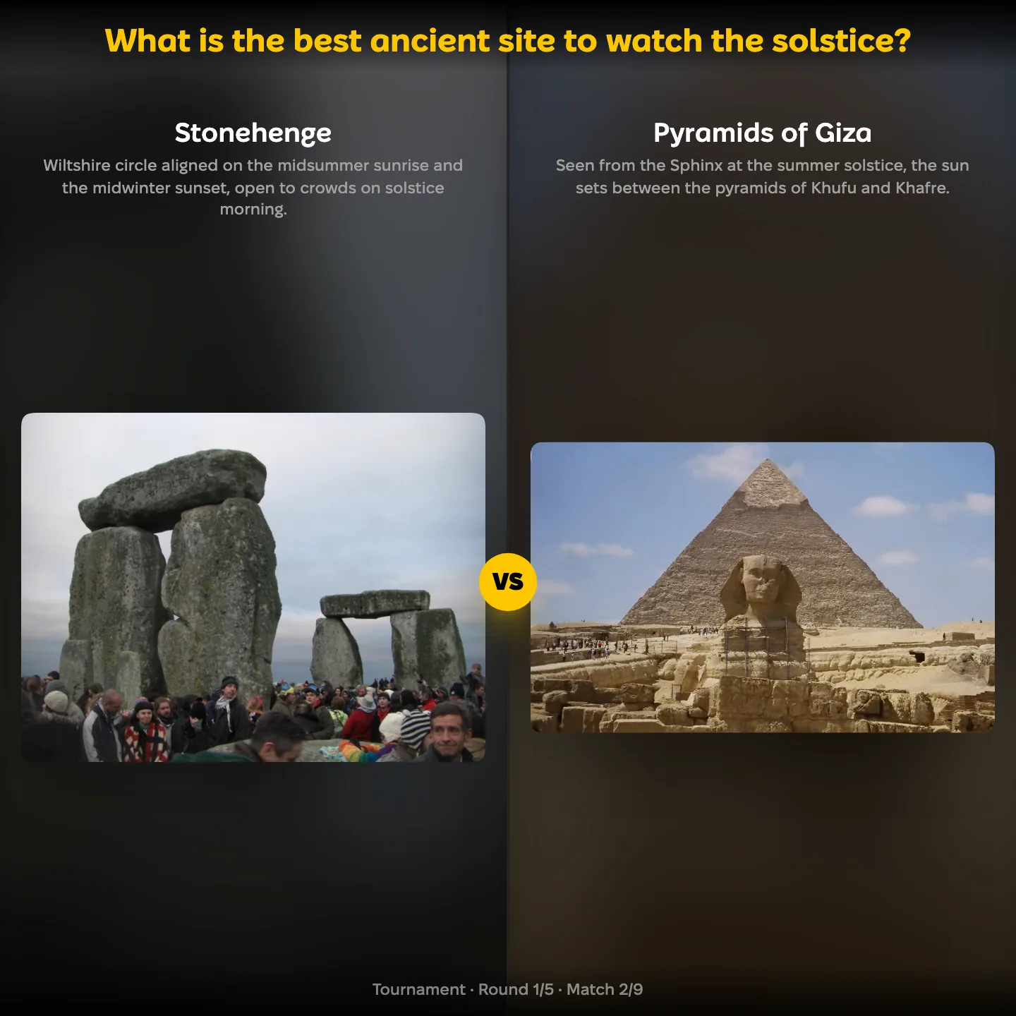 The best ancient sites to watch the solstice ranked: Stonehenge vs the Pyramids of Giza