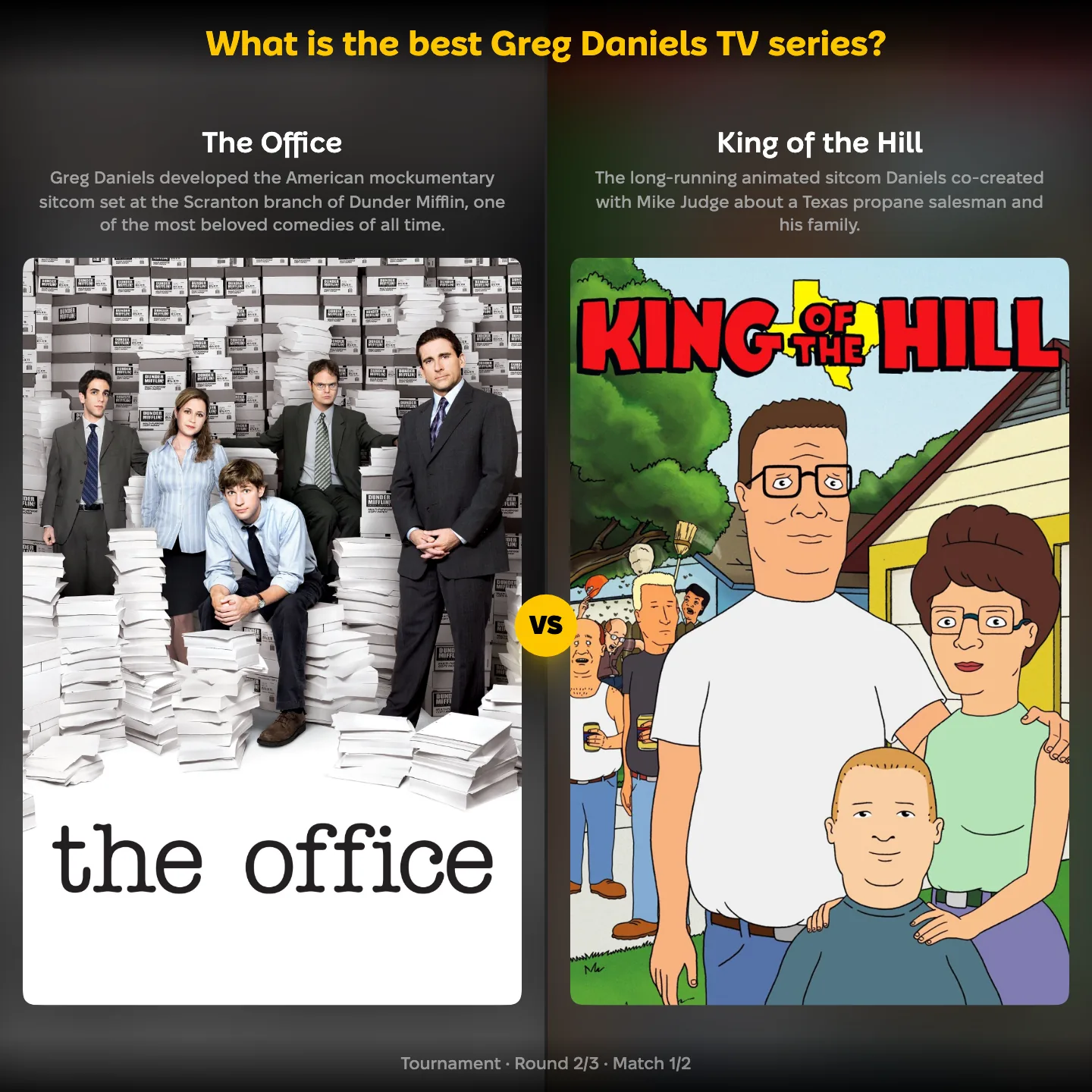 The best Greg Daniels TV series, with The Office facing King of the Hill