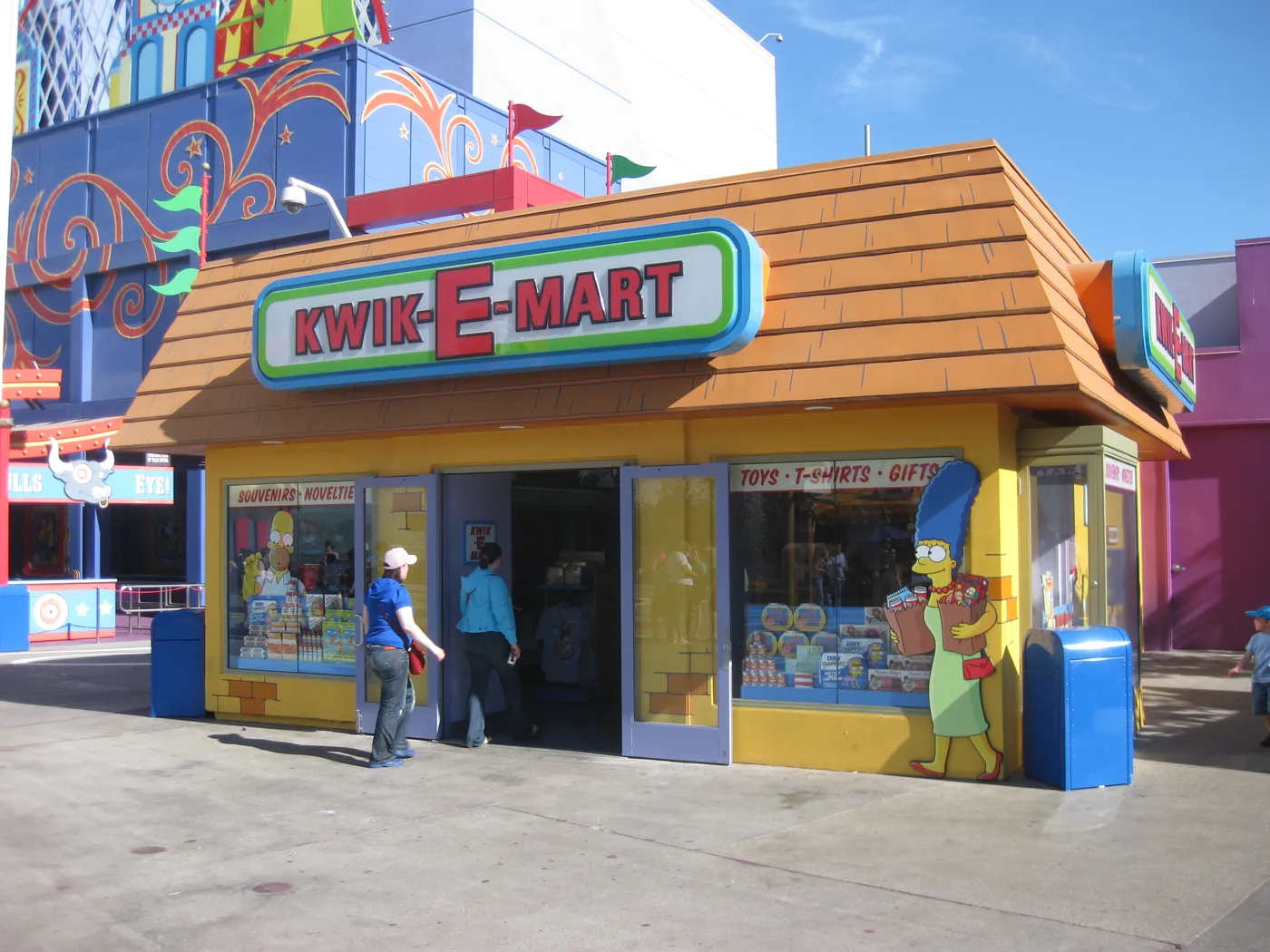 The Kwik-E-Mart storefront built from The Simpsons at Universal Studios Florida