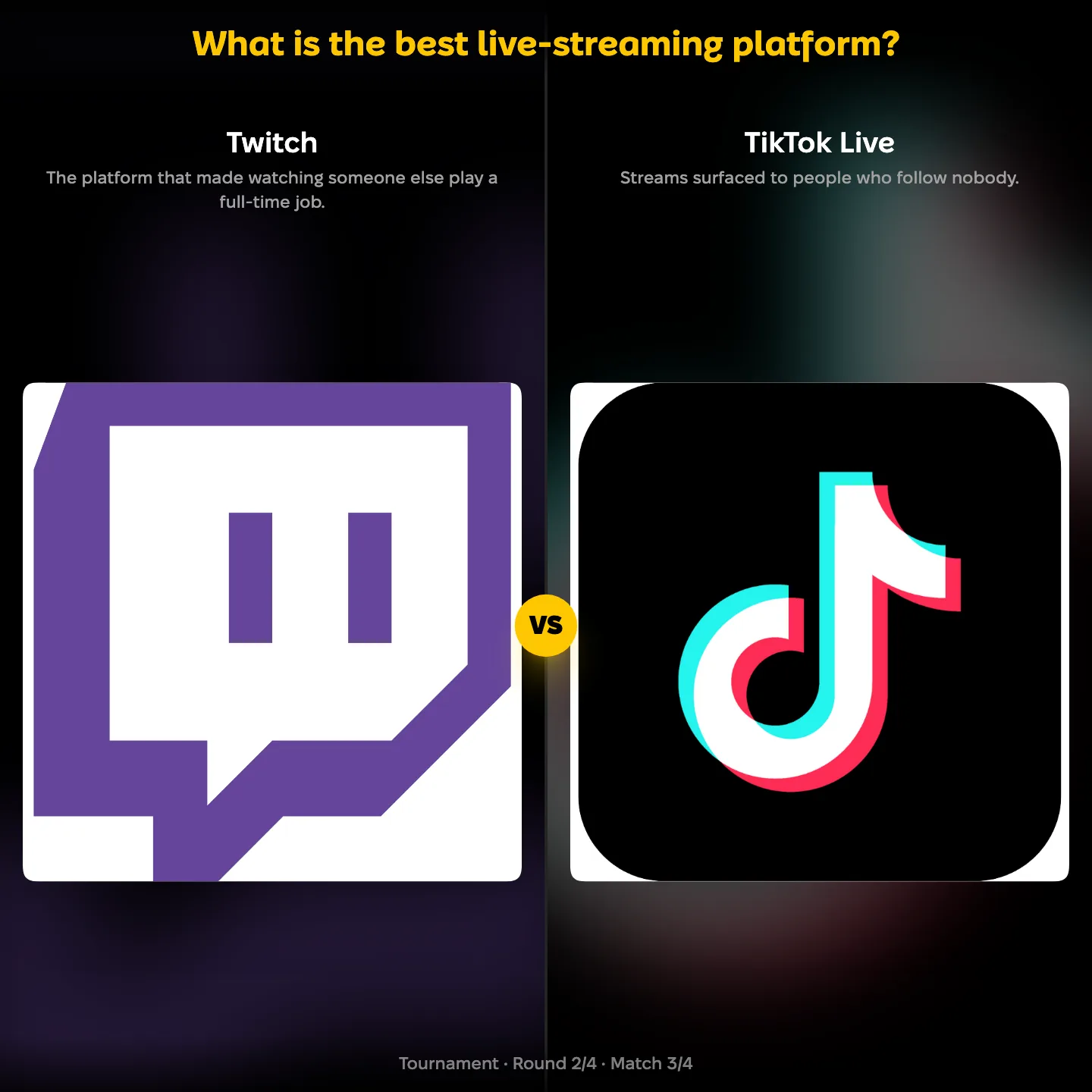 The best live-streaming platform ranked, with Twitch facing TikTok Live