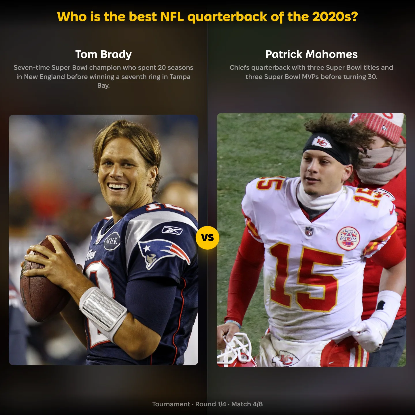 The best NFL quarterback of the 2020s ranked, with Tom Brady against Patrick Mahomes