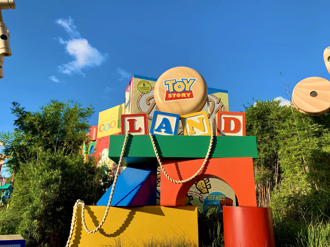 The Toy Story Land entrance sign at Disney's Hollywood Studios, Florida