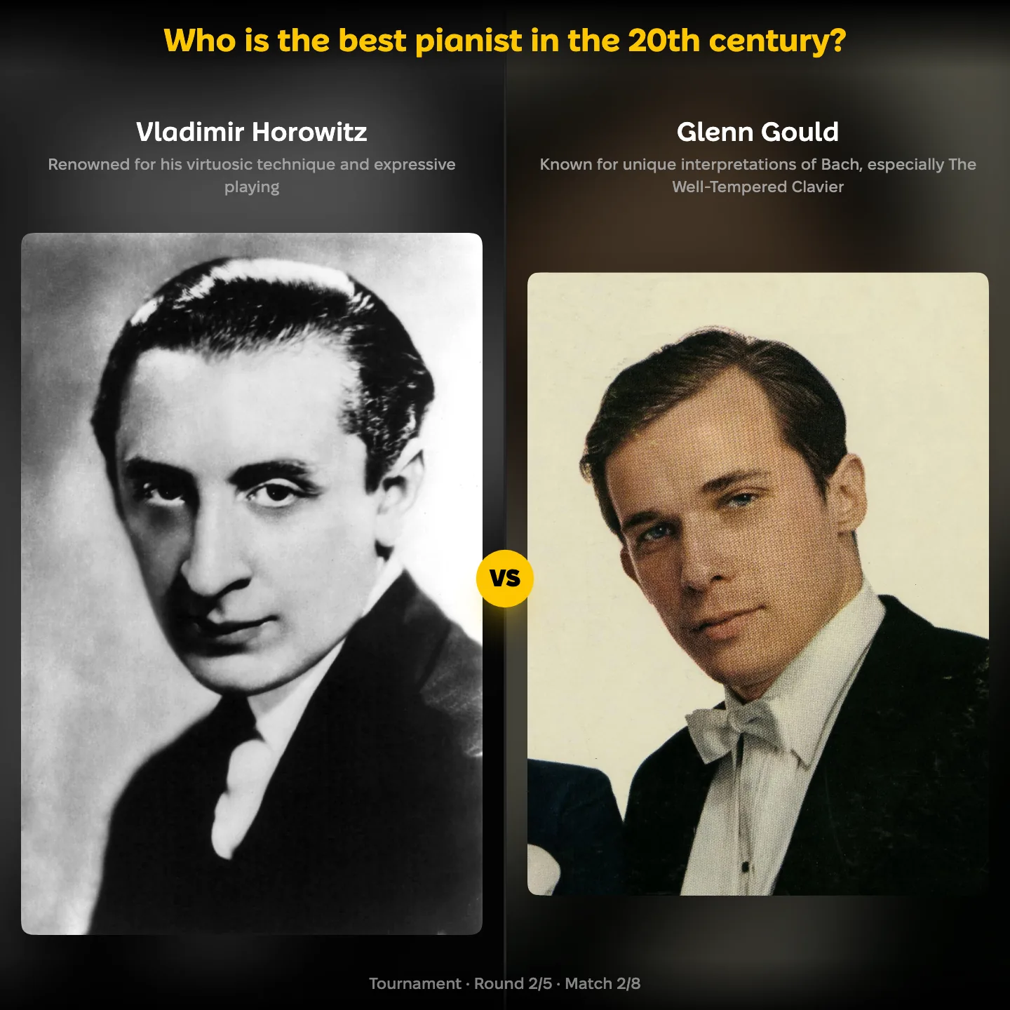 The best pianists of the 20th century ranked: Vladimir Horowitz vs Glenn Gould