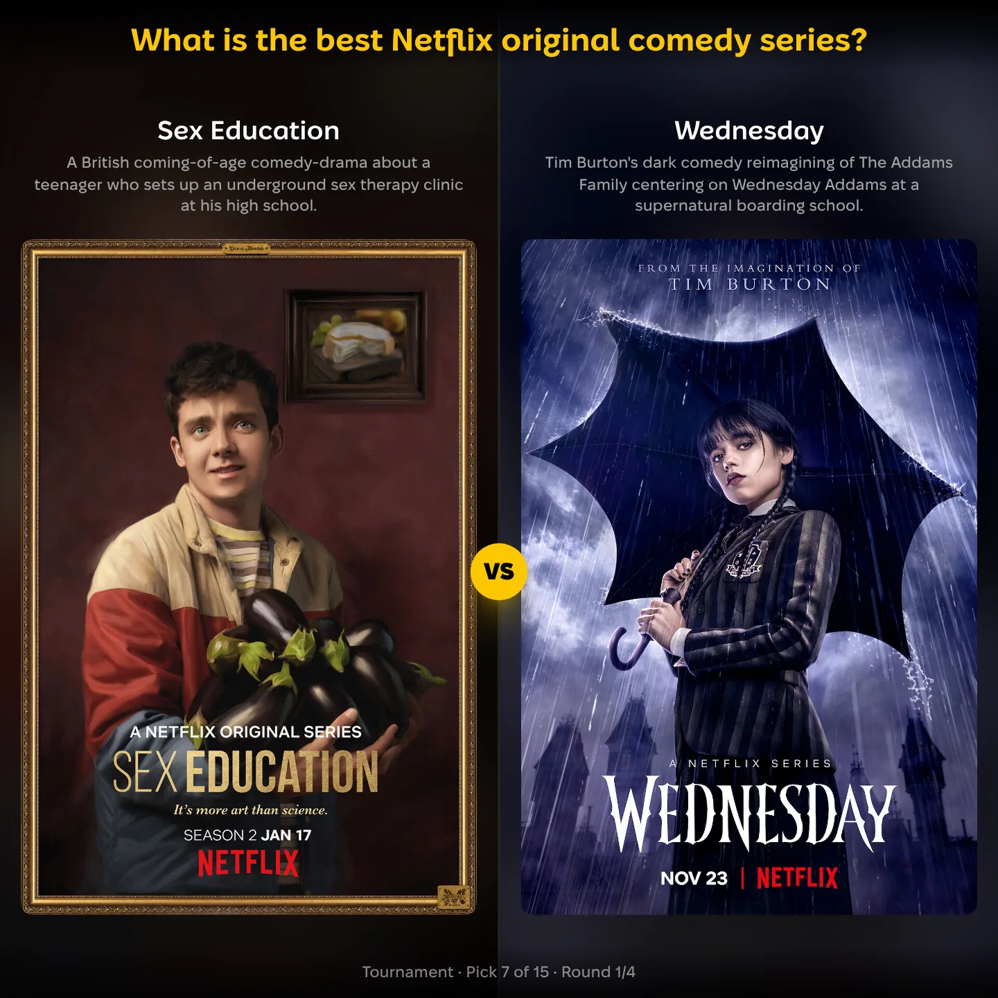 Best Netflix original comedy series ranking: Sex Education vs Wednesday matchup