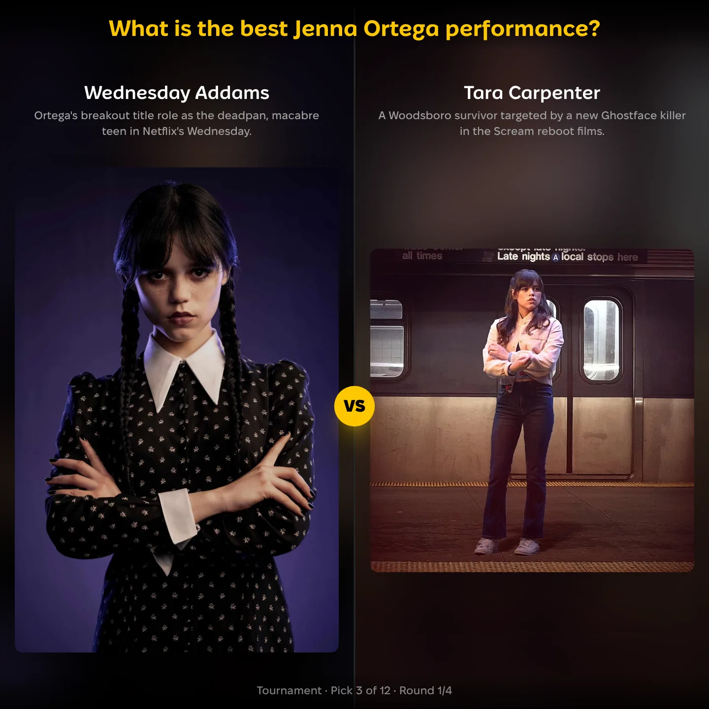 Best Jenna Ortega performance ranking: Wednesday Addams vs Tara Carpenter matchup