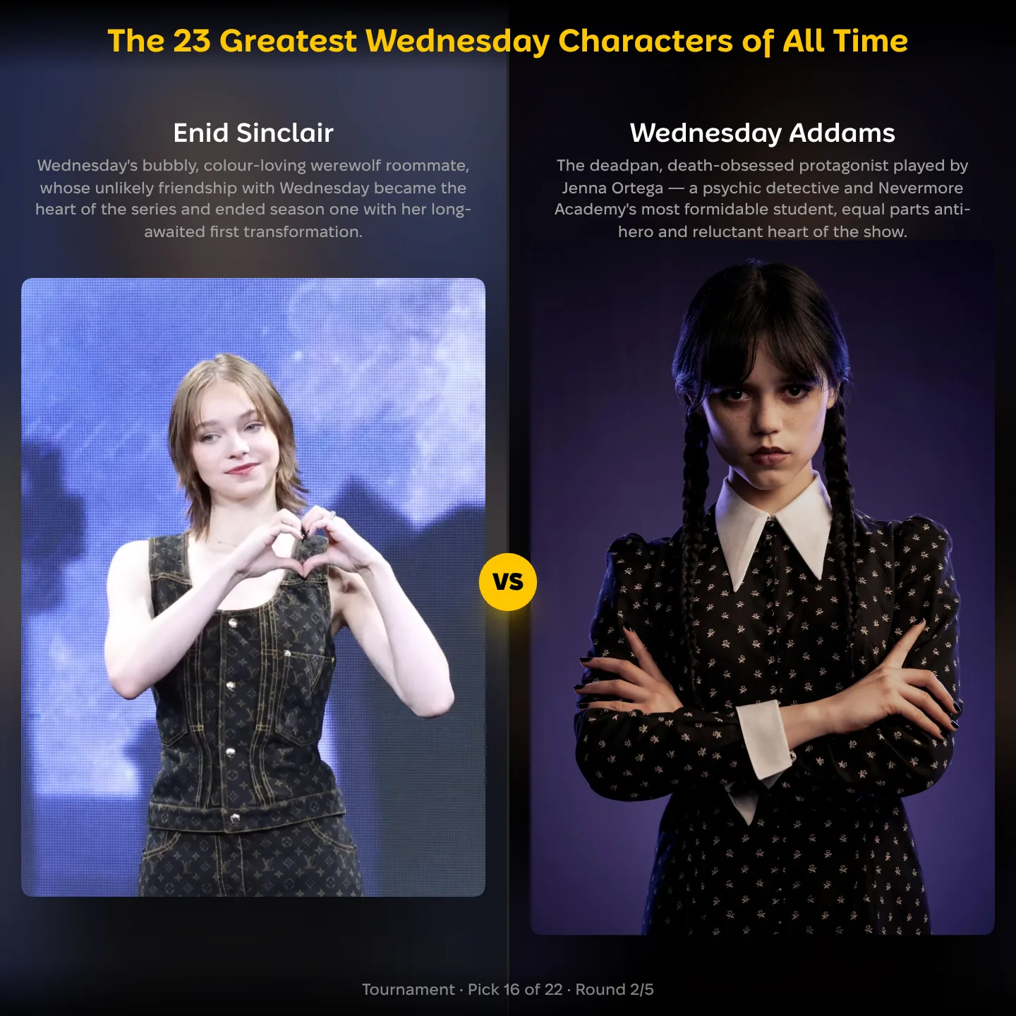 Greatest Wednesday characters ranking: Enid Sinclair vs Wednesday Addams matchup