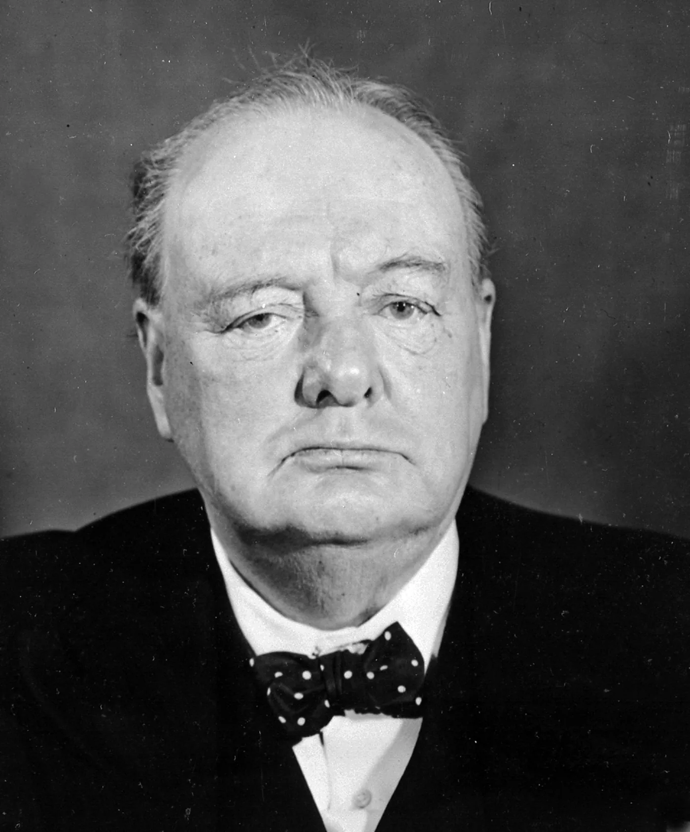 Winston Churchill, official portrait photograph, March 1945