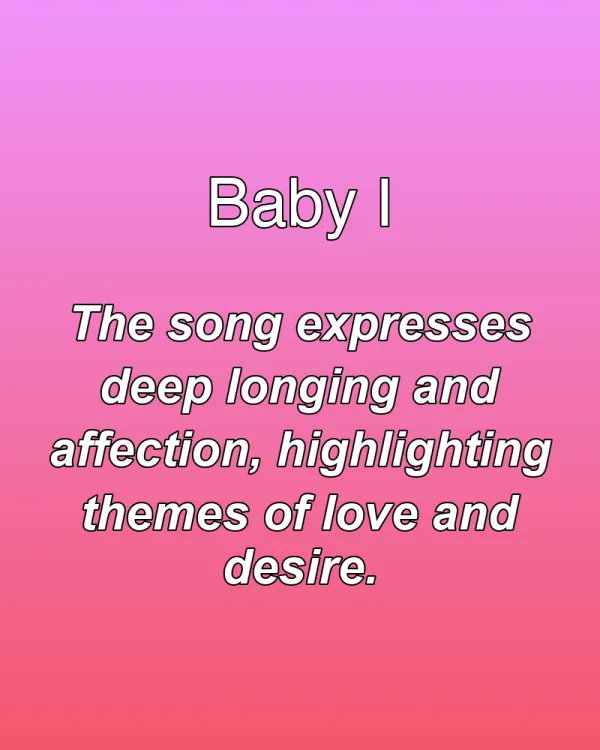 Baby I - ranking option ranked #17