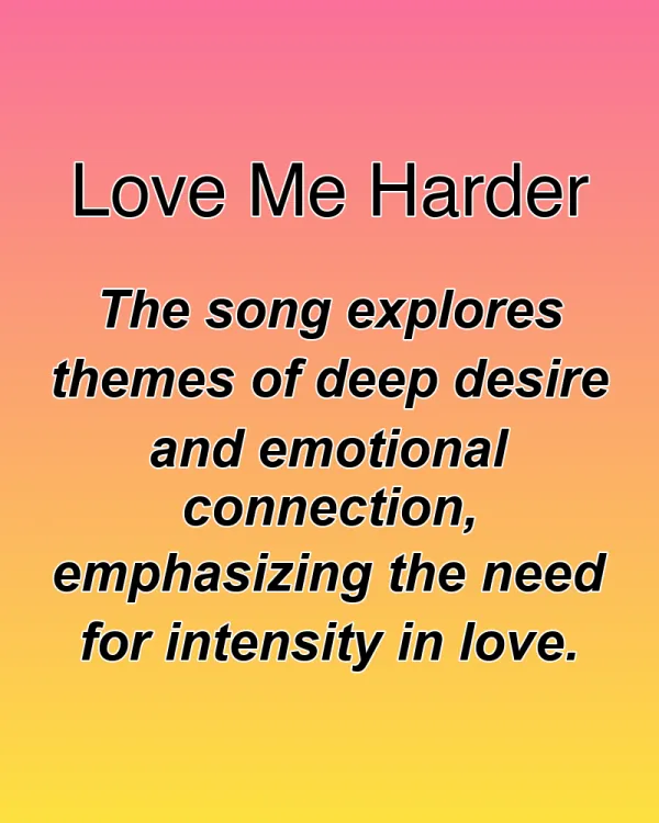 Love Me Harder - ranking option ranked #13