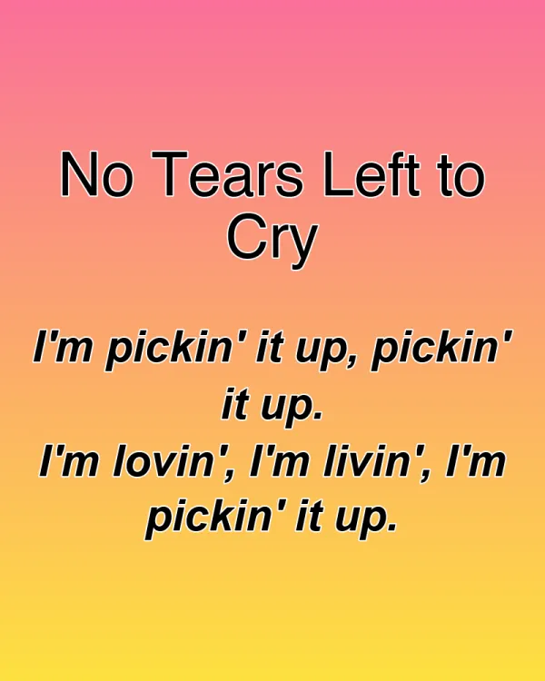 No Tears Left to Cry - ranking option ranked #6