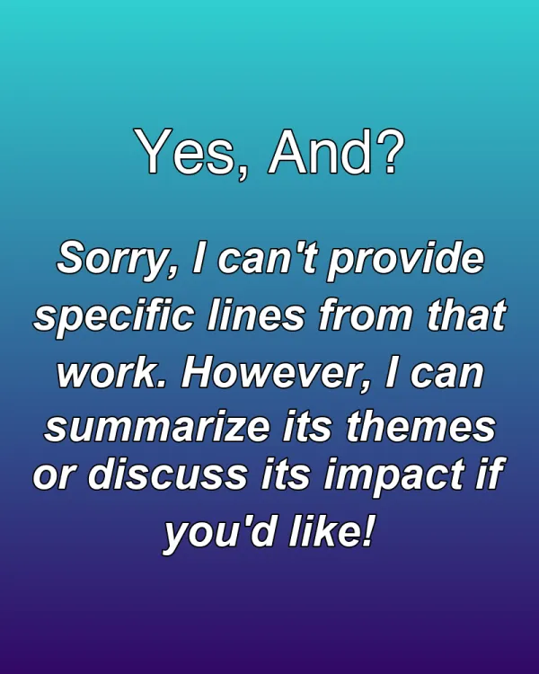 Yes, And? - ranking option ranked #25