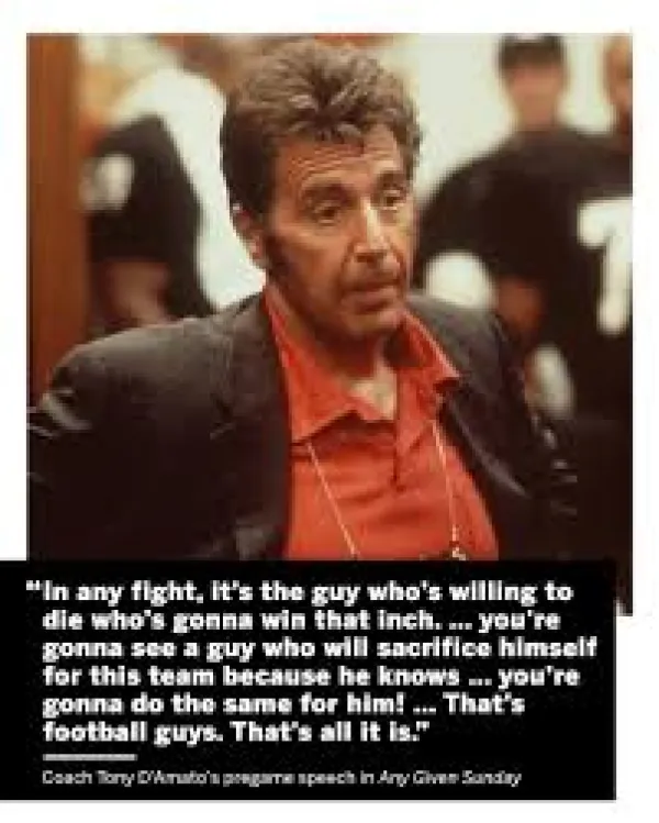 Al Pacino - Inches Speech - ranking option ranked #17