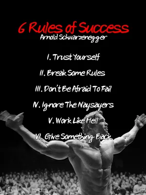 Arnold Schwarzenegger - Six Rules of Success — ranked #18